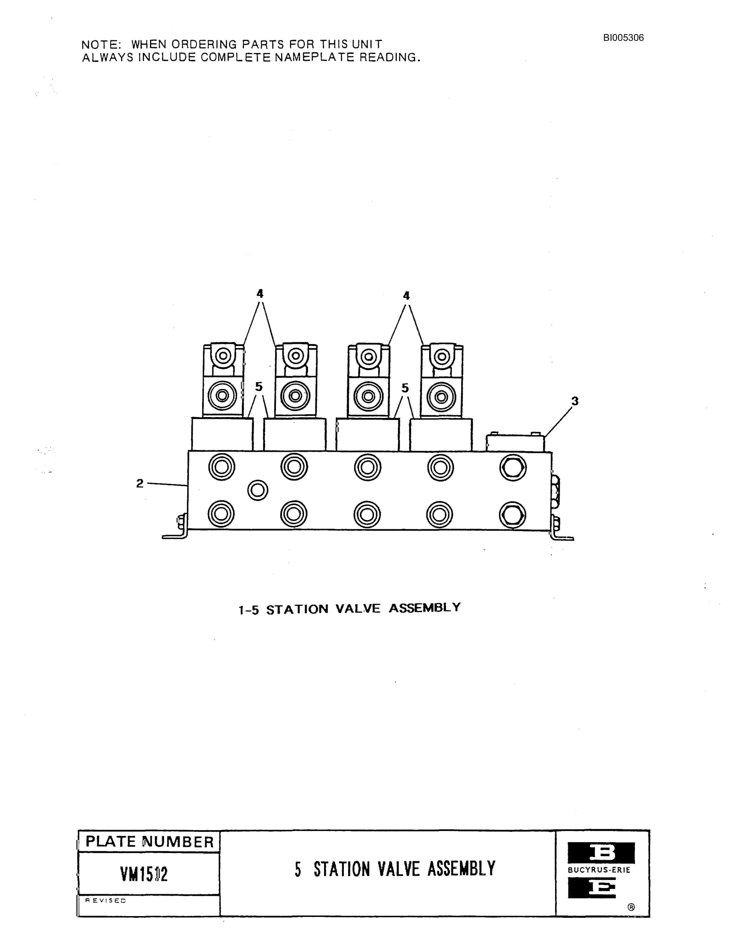 Bucyrus 59R Drill Parts Catalog BI005306-2