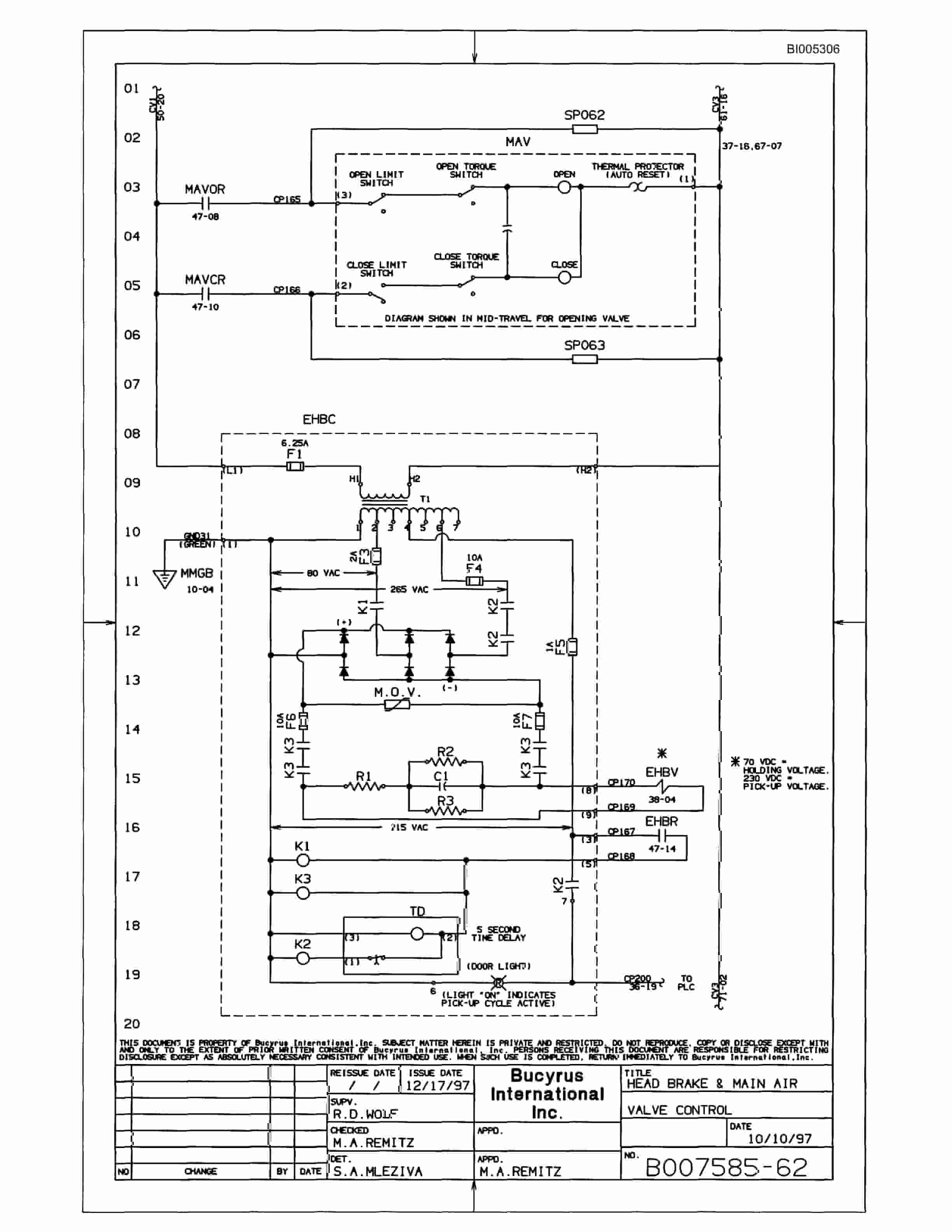 Bucyrus 59R Drill Parts Catalog BI005306-5