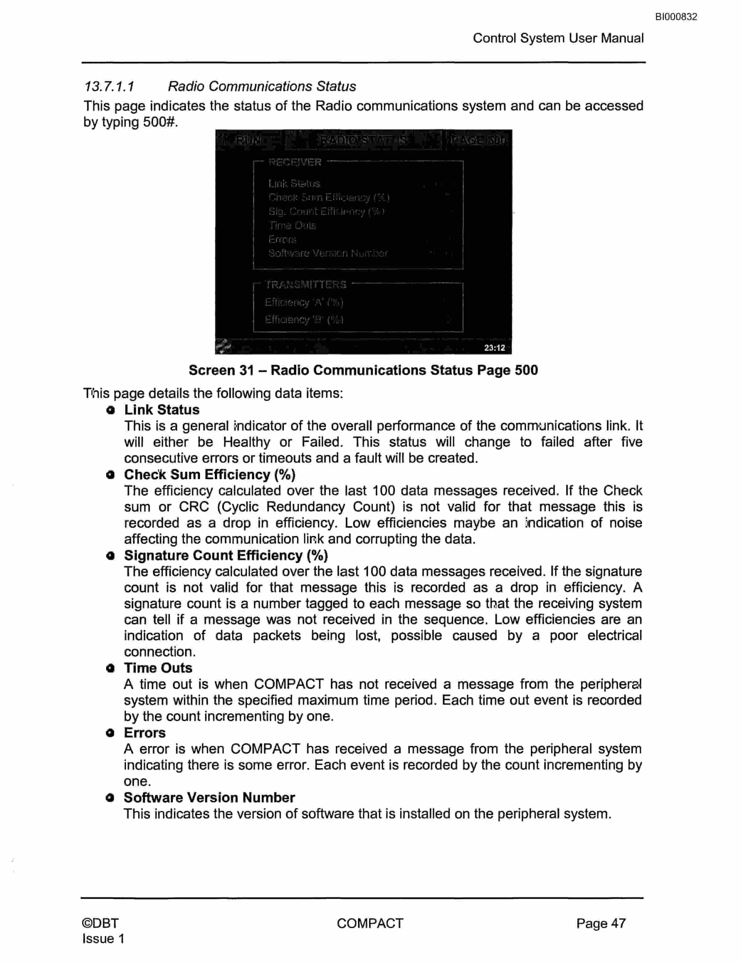 Bucyrus 6 Compact Machine Control System Technical Manual BI000832-4