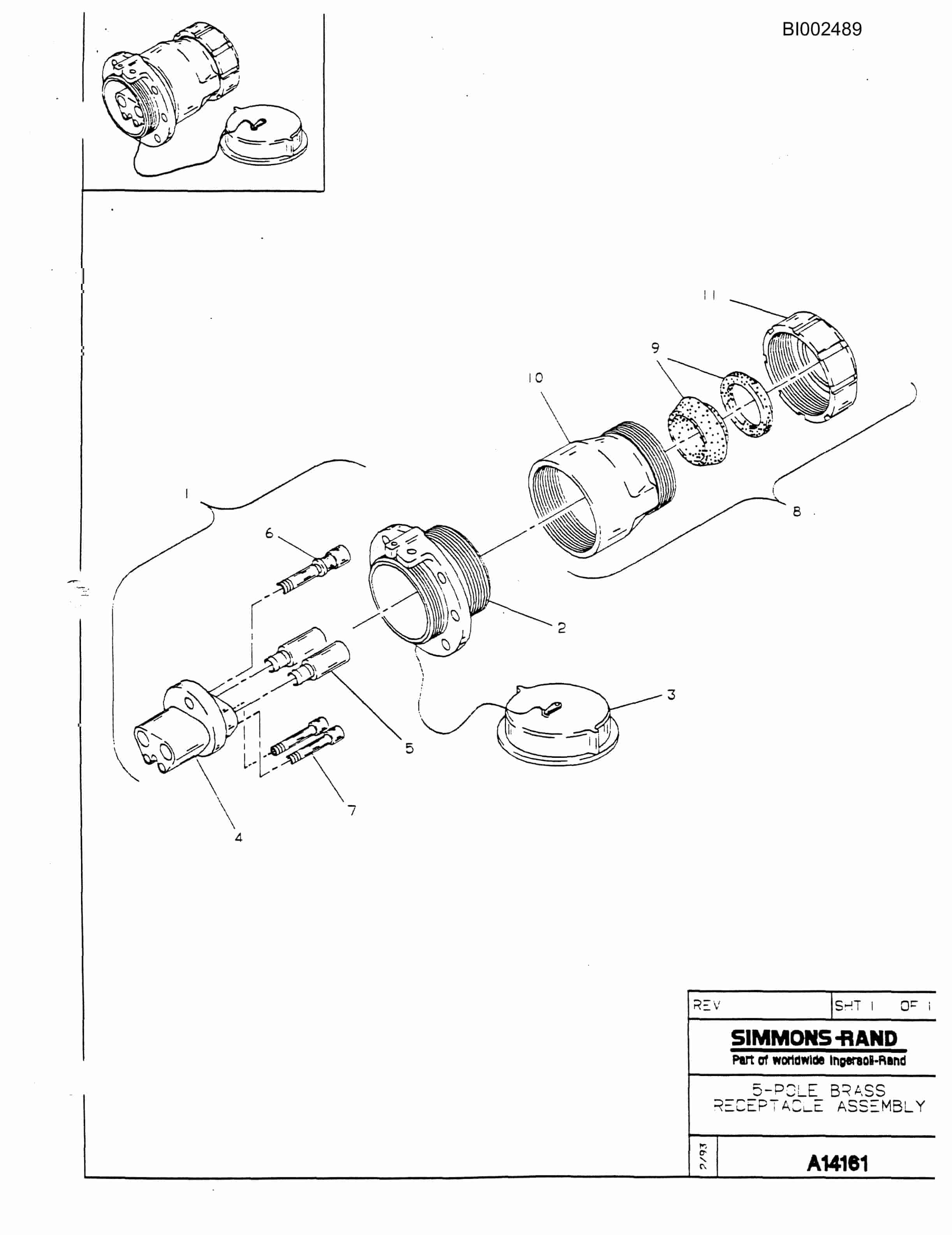Bucyrus 601 Parts Catalog BI002489-2