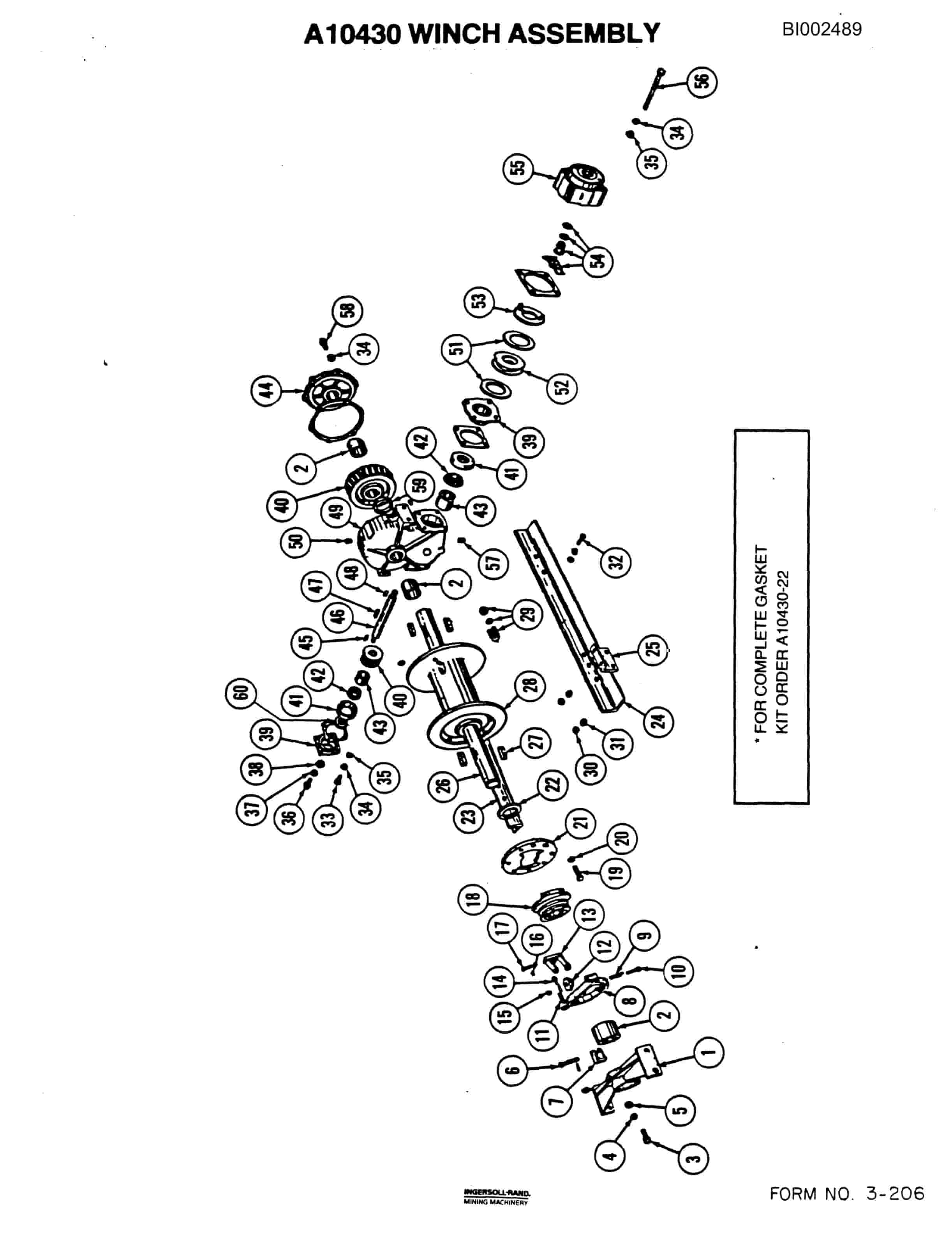 Bucyrus 601 Parts Catalog BI002489-4