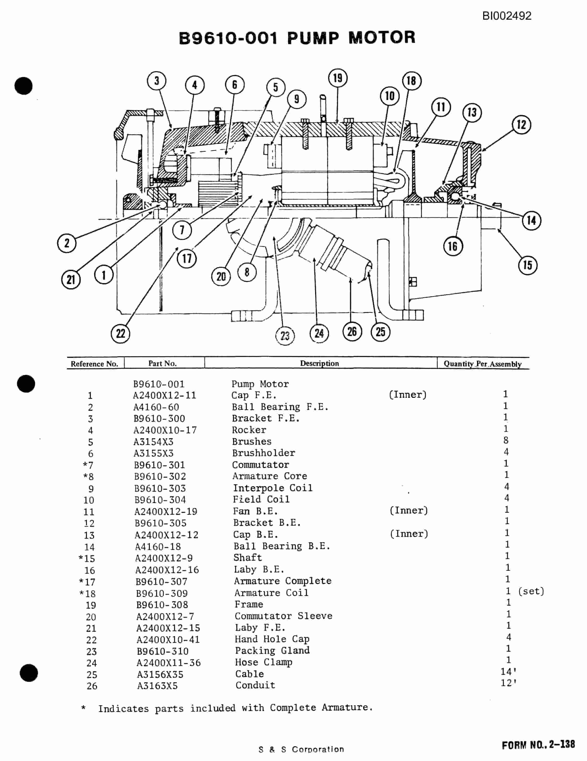 Bucyrus 602-1130 Parts Catalog BI002492-2