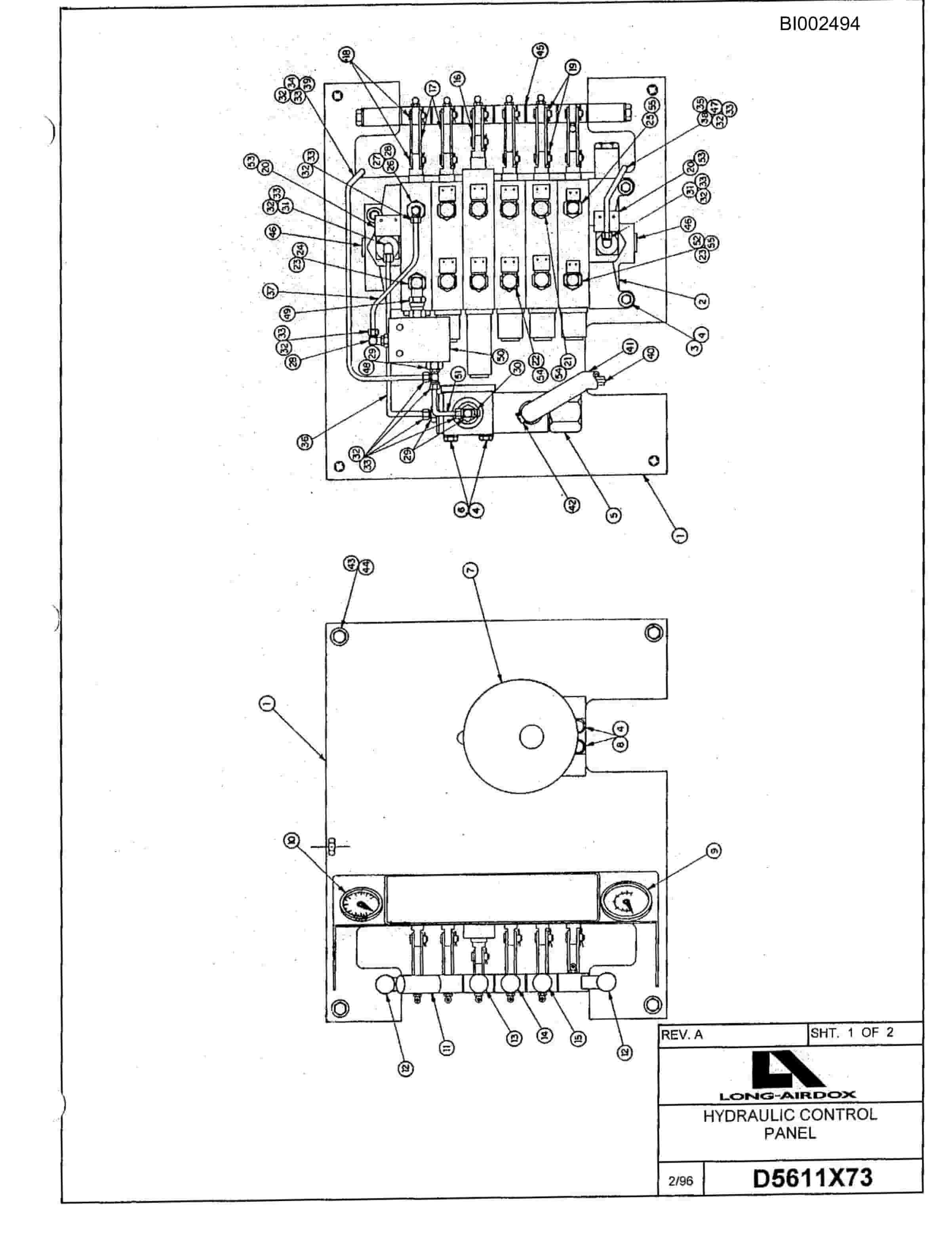 Bucyrus 602 Parts Catalog BI002494-4
