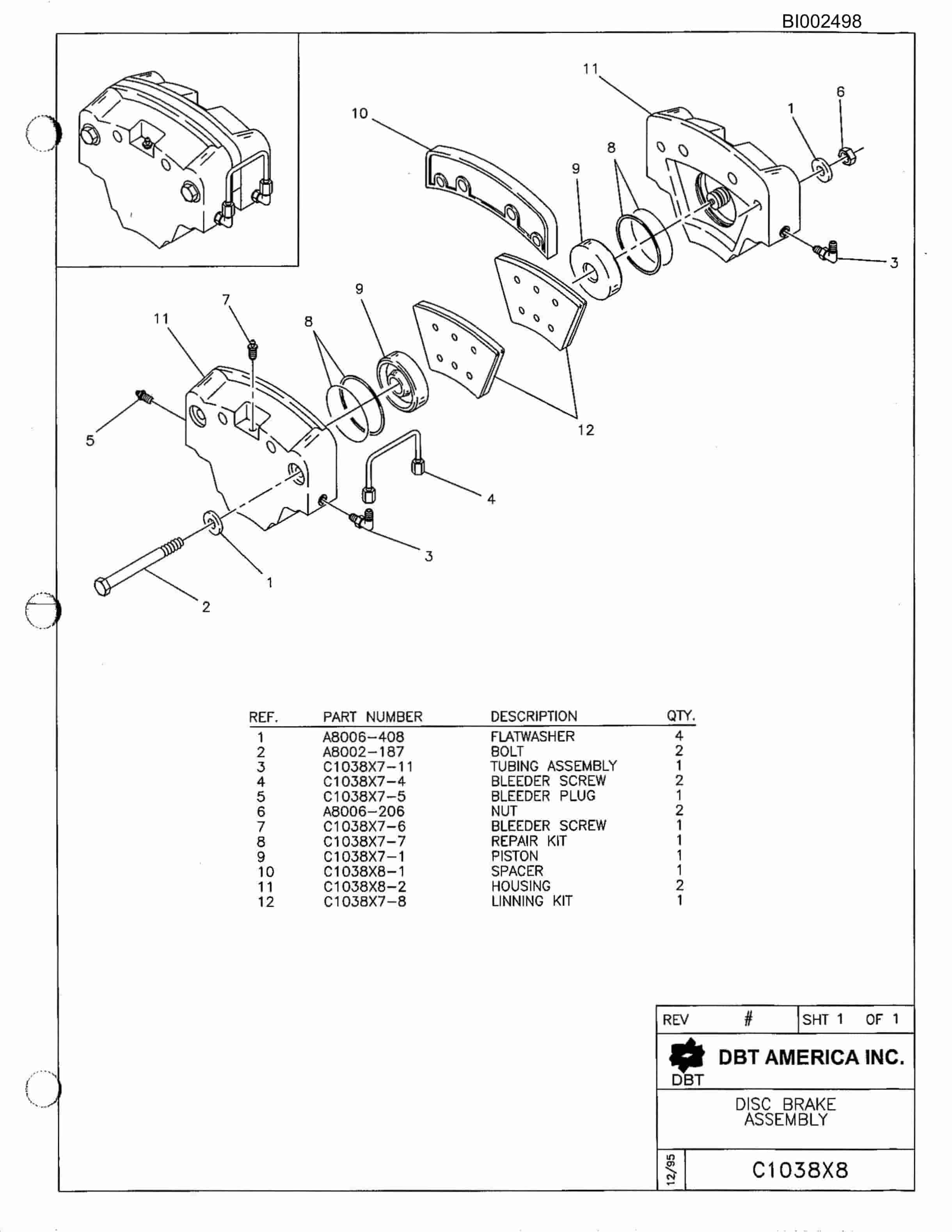 Bucyrus 604 Parts Catalog BI002498-2