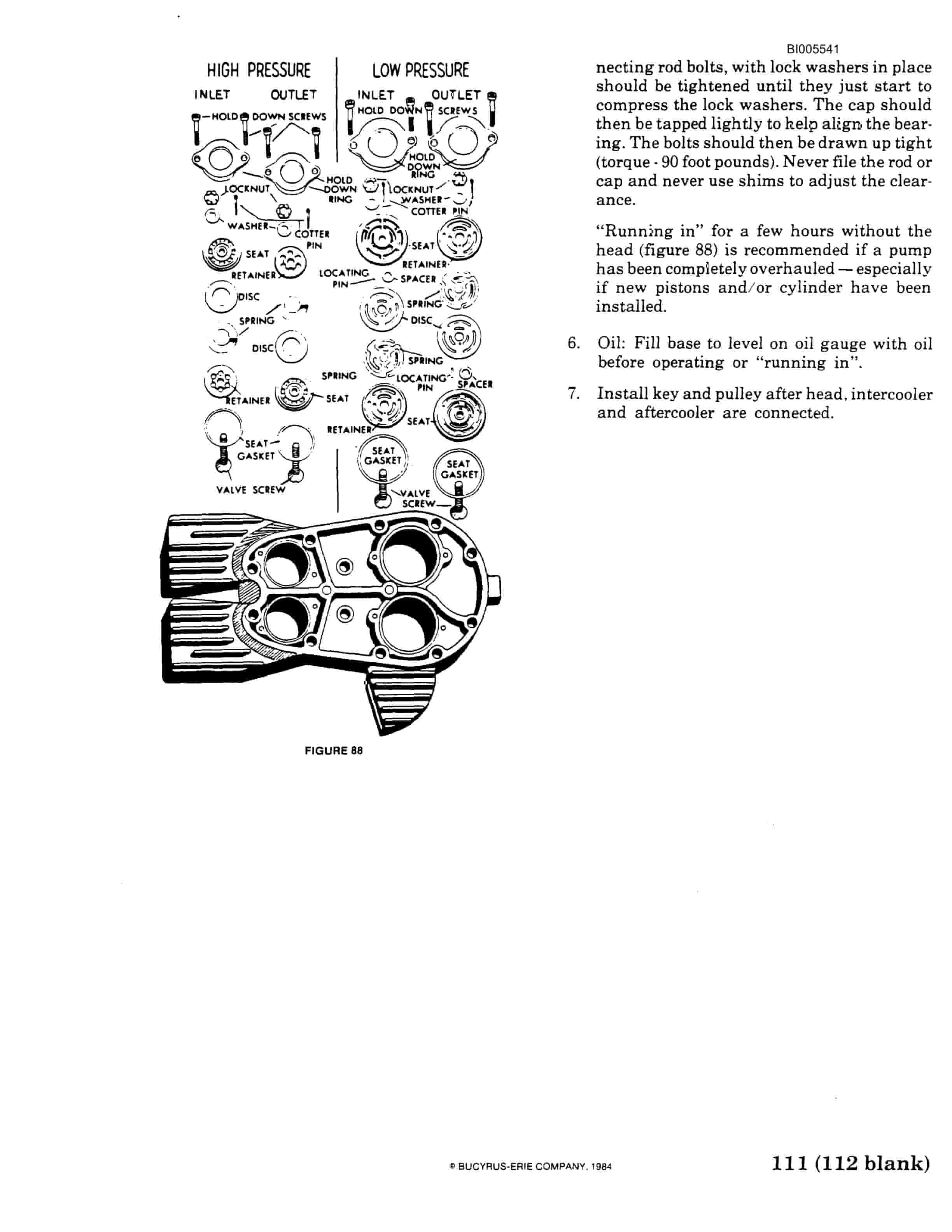 Bucyrus 60R, 61R Electric Blast Hole Drill Technical Manual BI005541-2