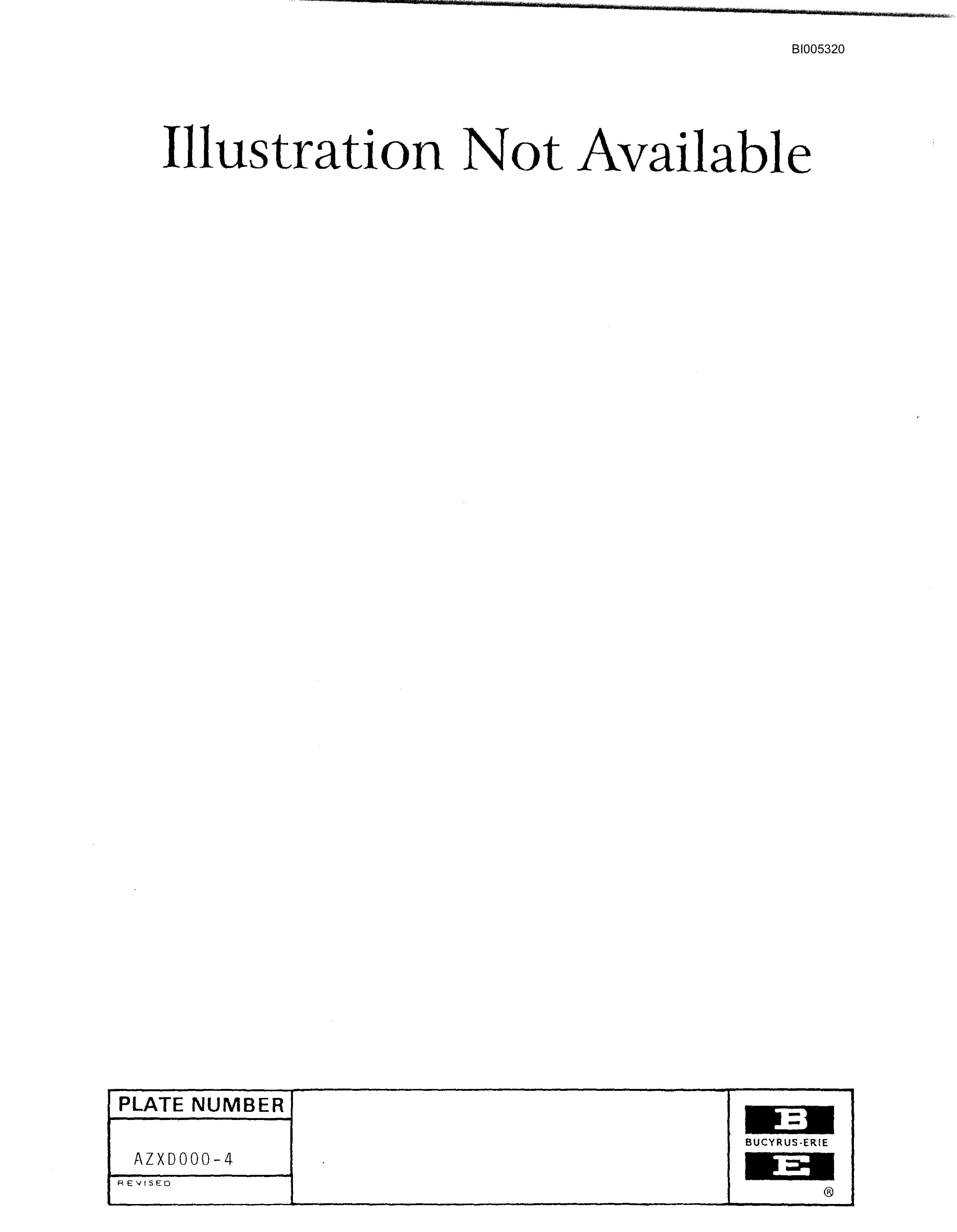 Bucyrus 60R Drill Parts Catalog BI005320-5