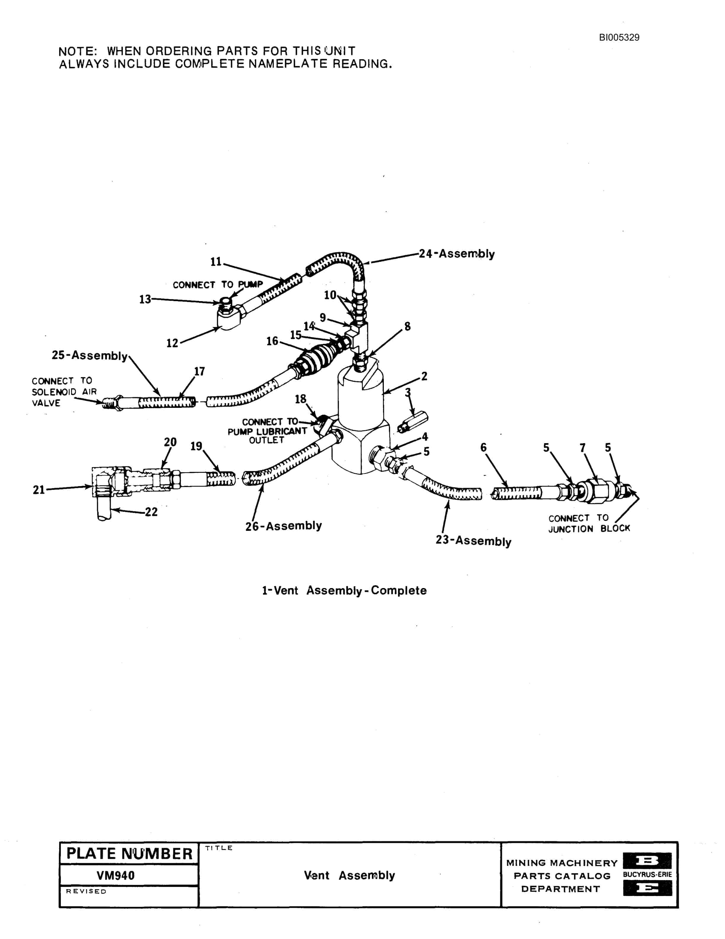 Bucyrus 60R Drill Parts Catalog BI005329-2