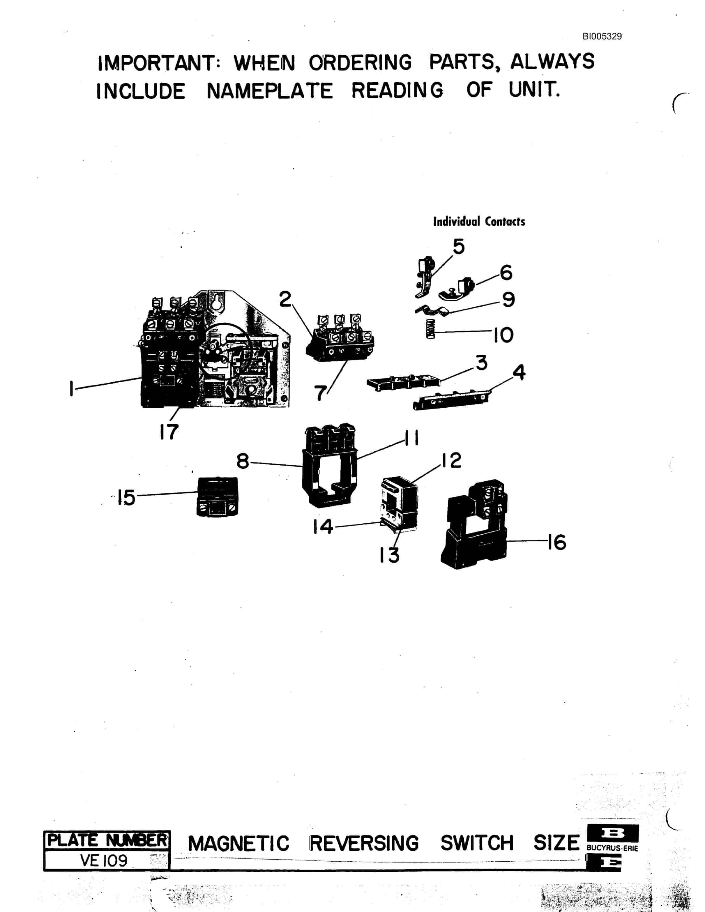 Bucyrus 60R Drill Parts Catalog BI005329-5