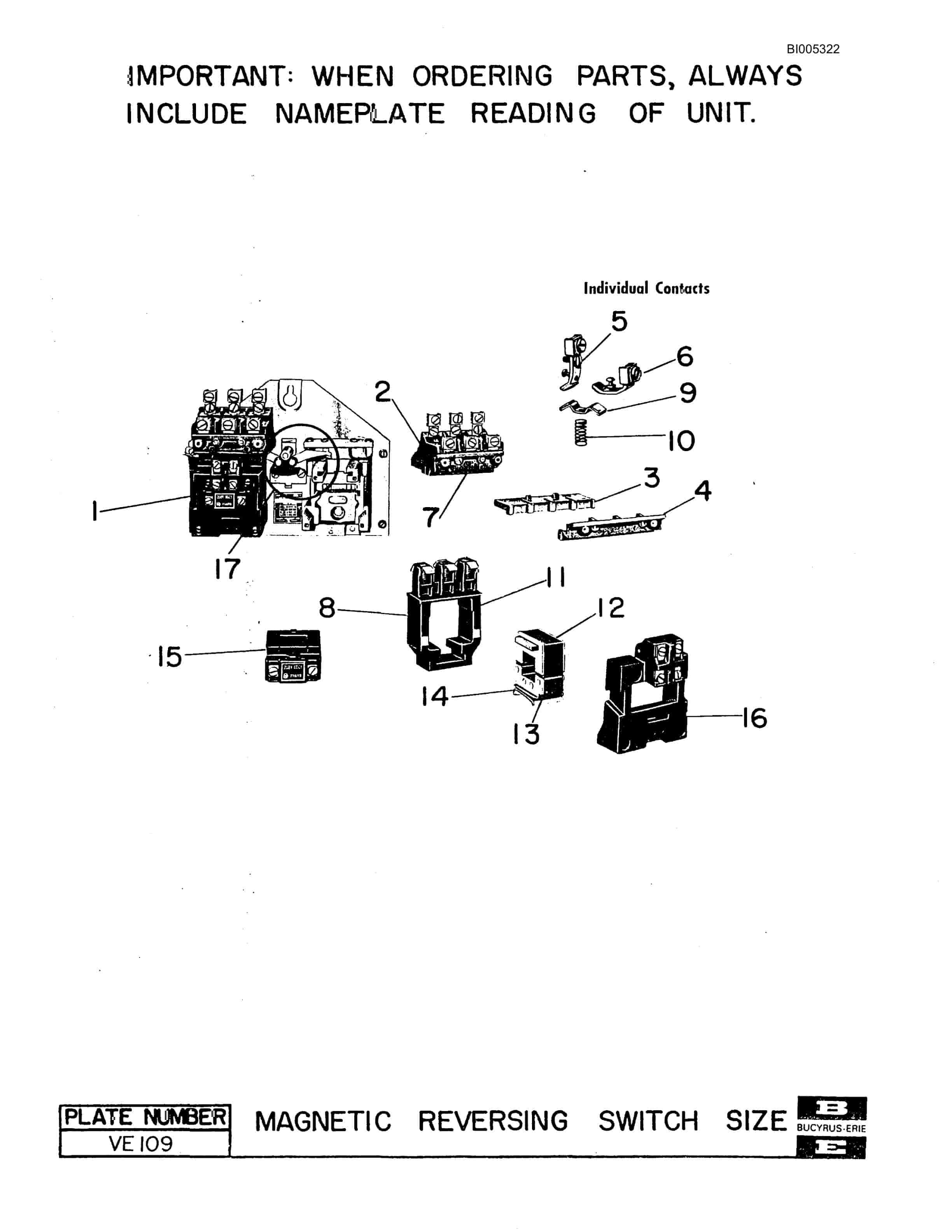 Bucyrus 61R Electric Blast Hole Drill Parts Catalog BI005322-4