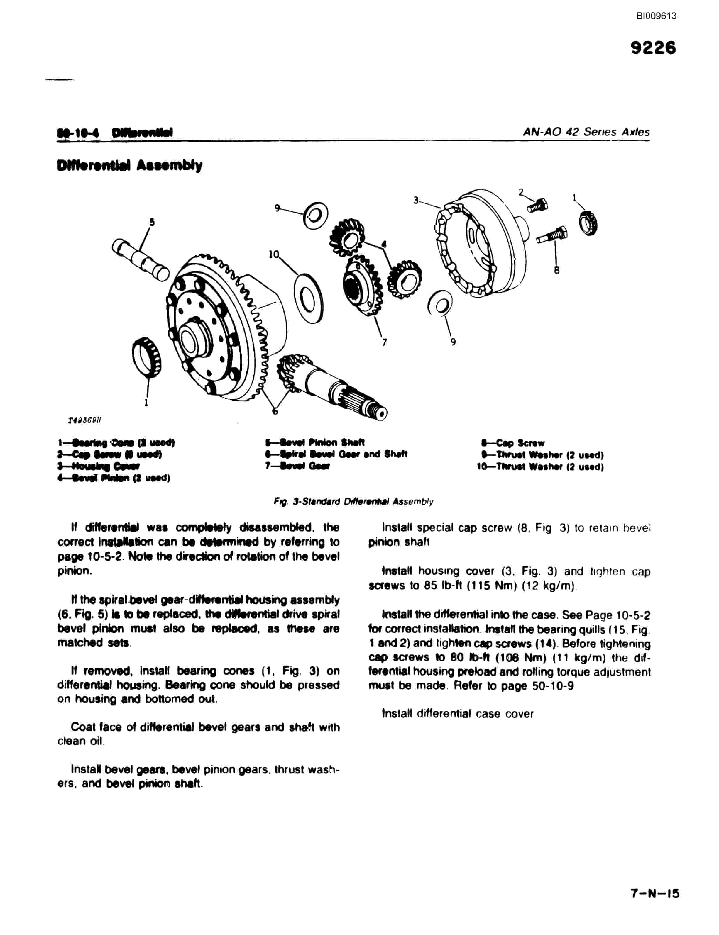 Bucyrus 640 DJC Articulated Drill Carrier Parts Catalog BI009613-5