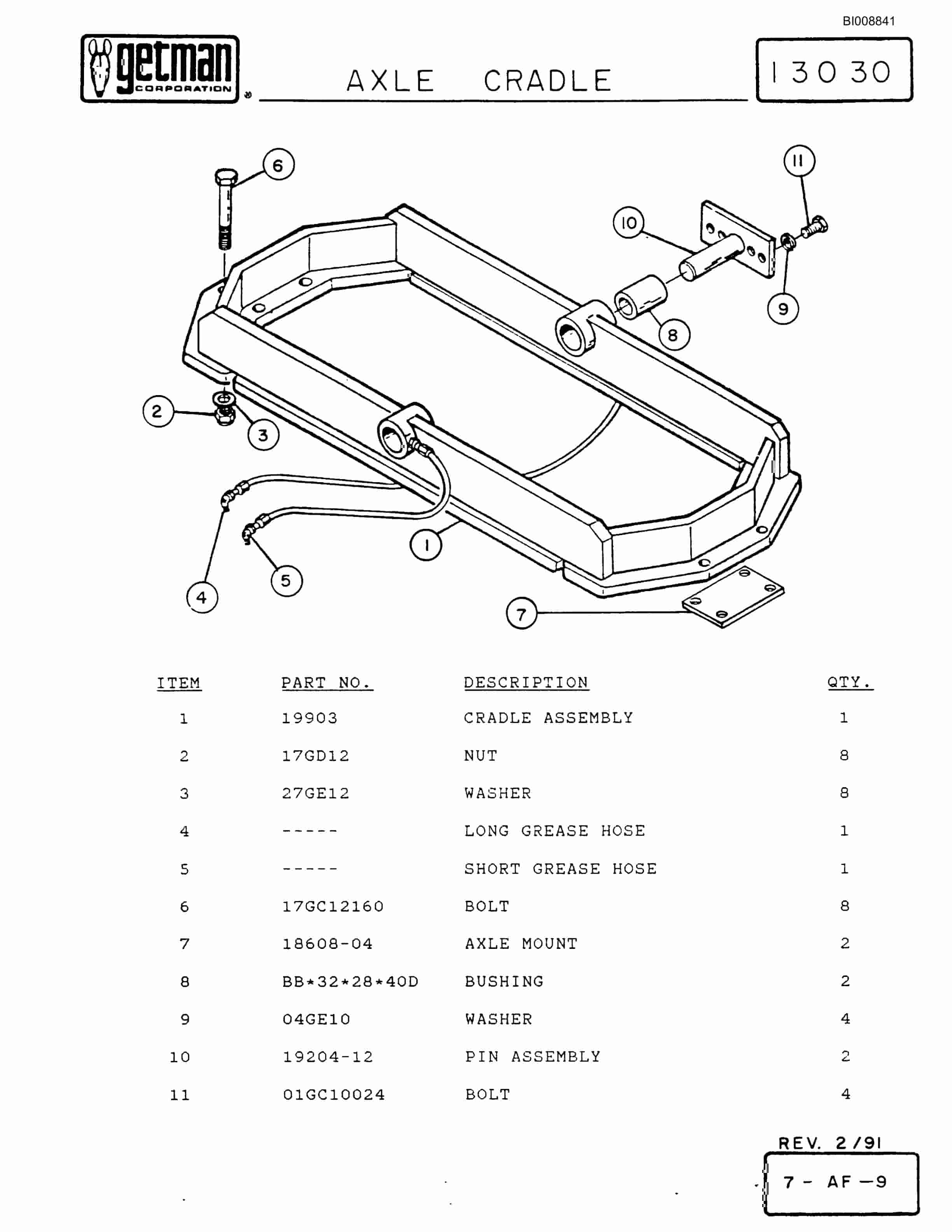 Bucyrus 640 DJC-GD Parts Catalog BI008841-5