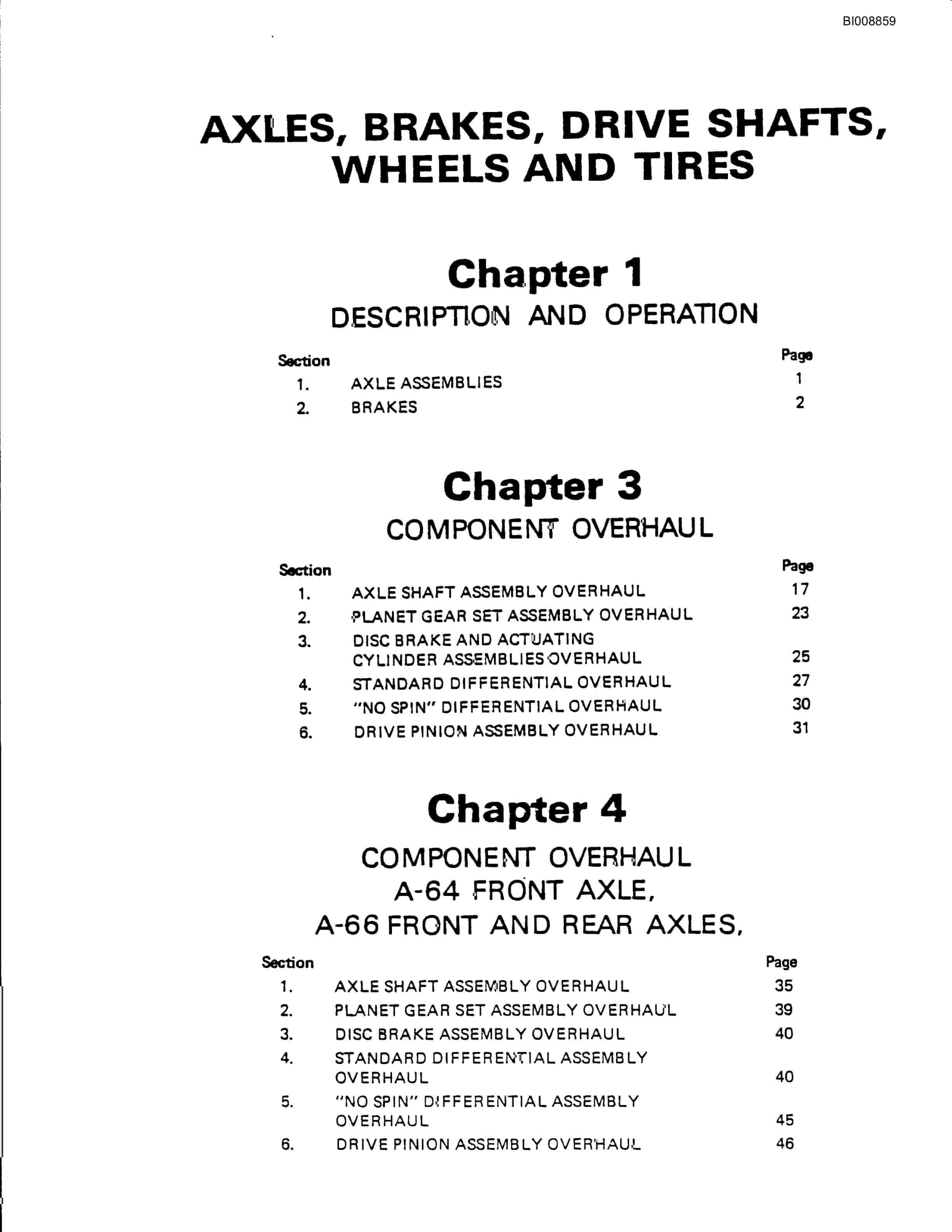 Bucyrus 640 DJC-GD Parts Catalog BI008859-2