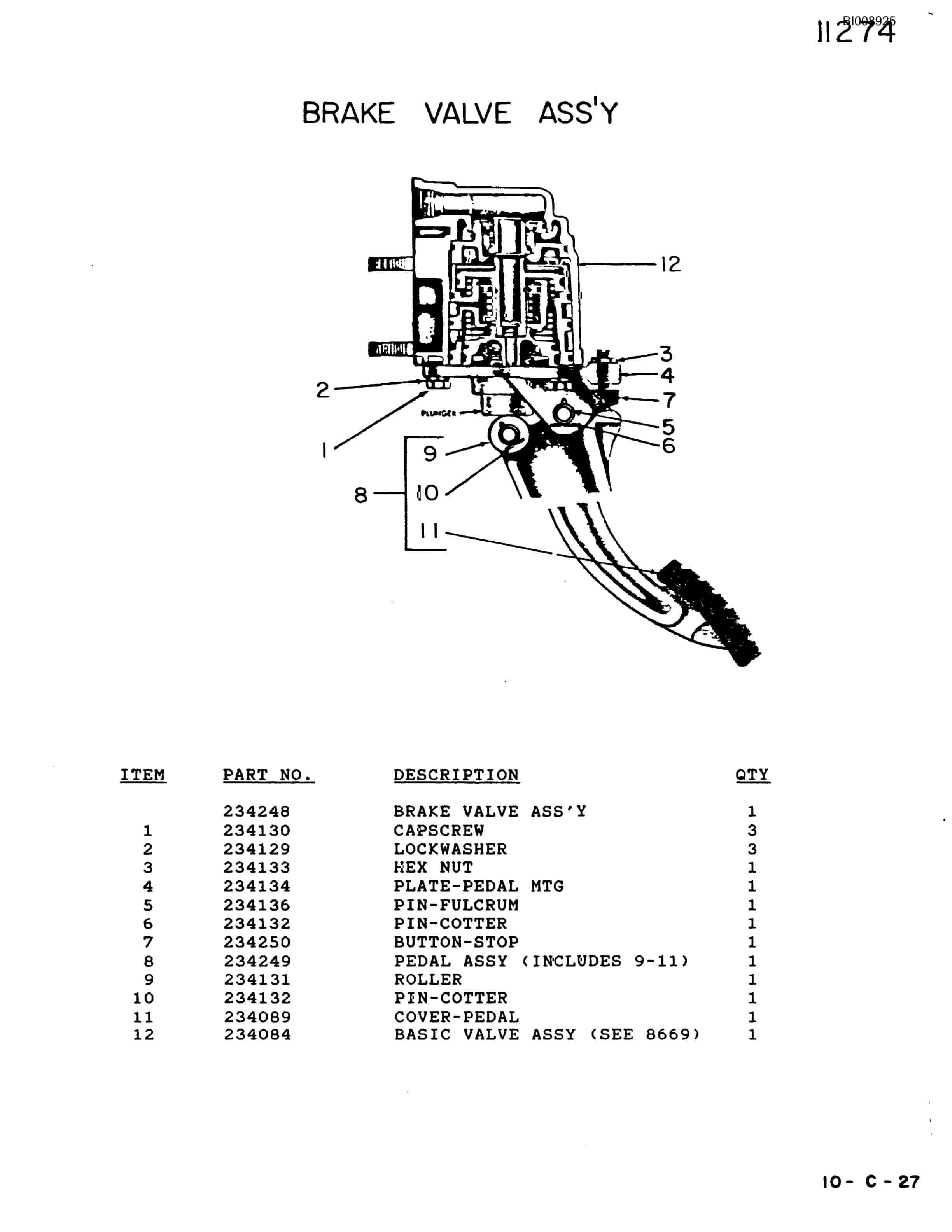 Bucyrus 640 DJC-GD Parts Catalog BI008925-5