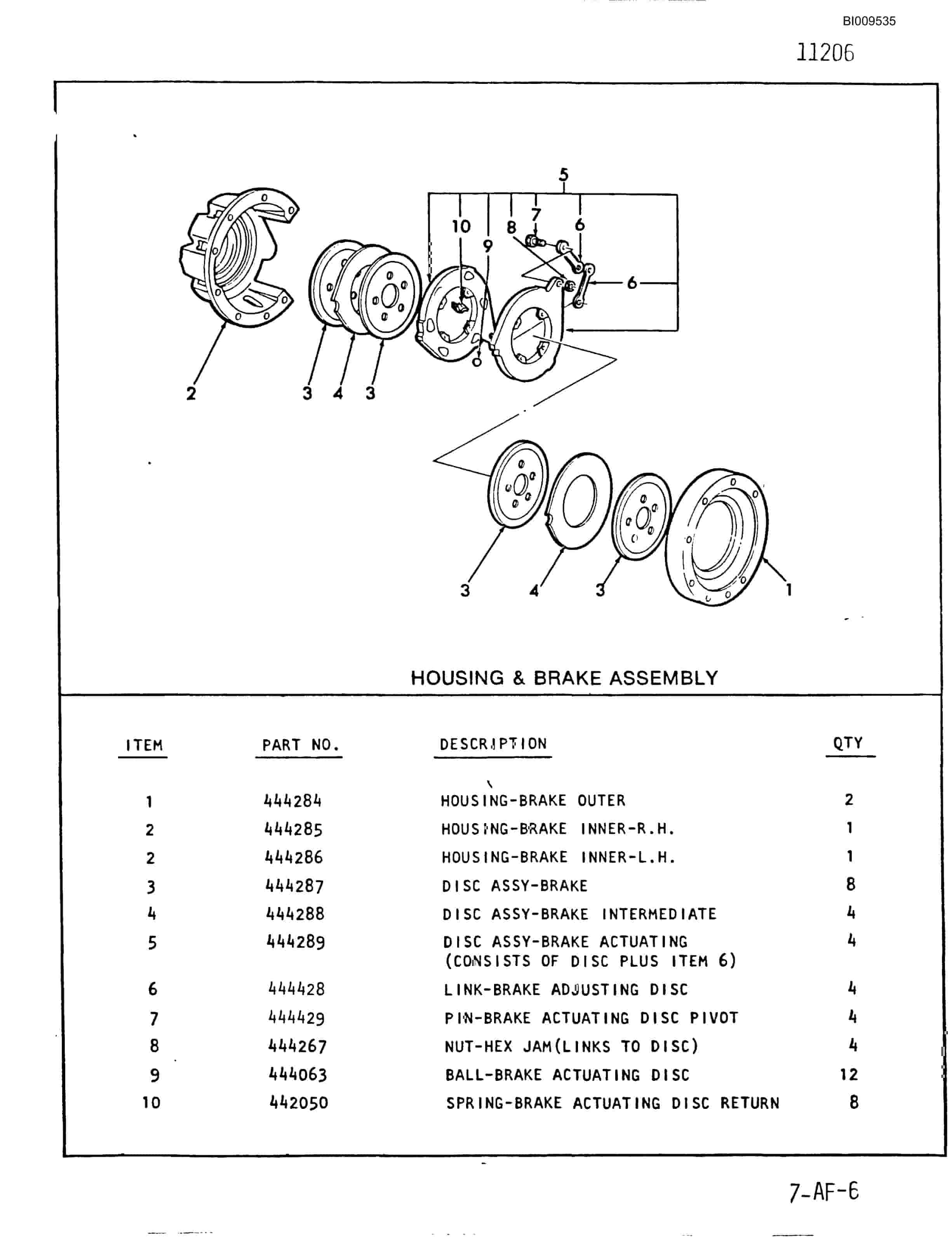 Bucyrus 640 DJC-GD Parts Catalog BI009535-5