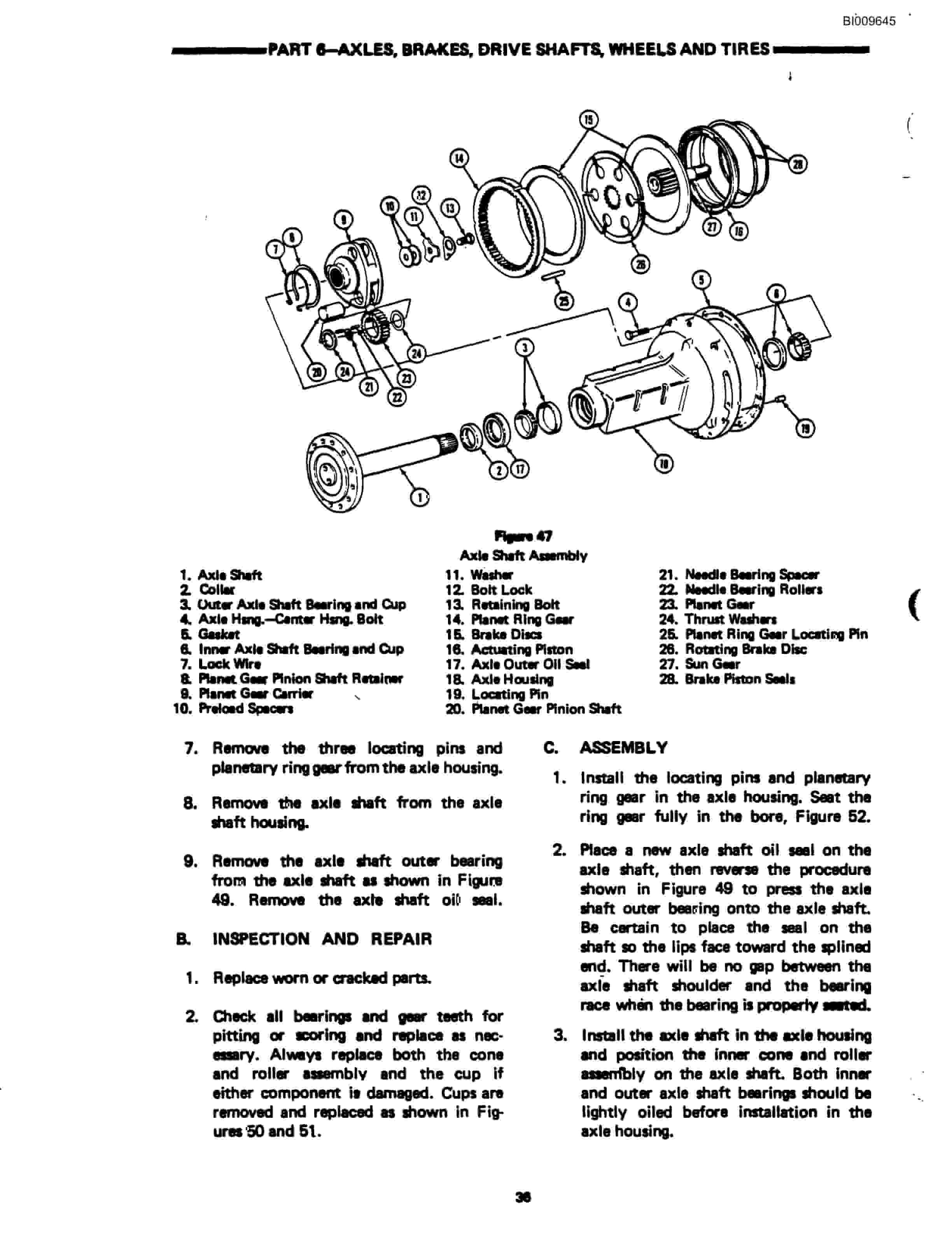 Bucyrus 640 DJC-GD Parts Catalog BI009645-5