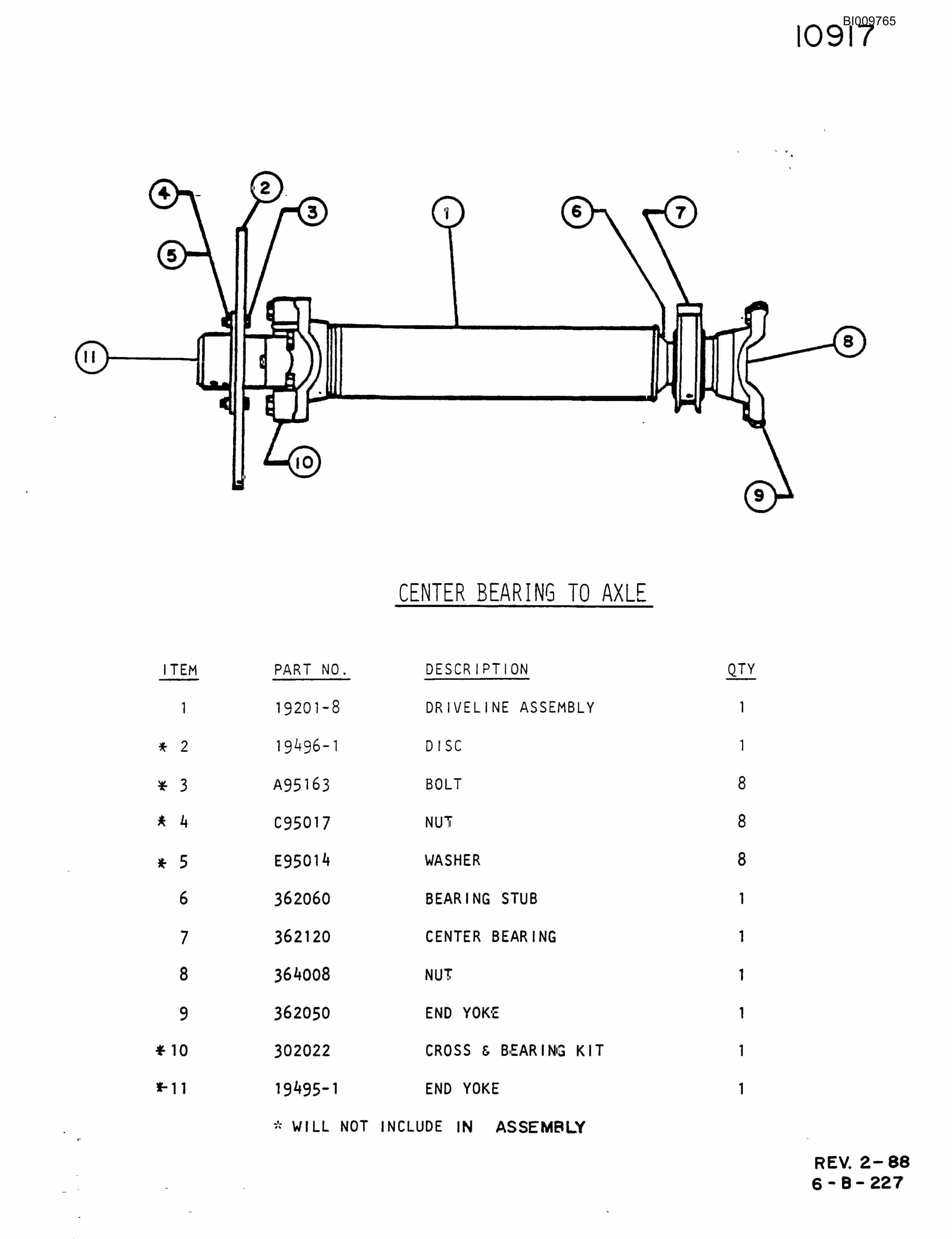 Bucyrus 640 DJC-GD Parts Catalog BI009765-5