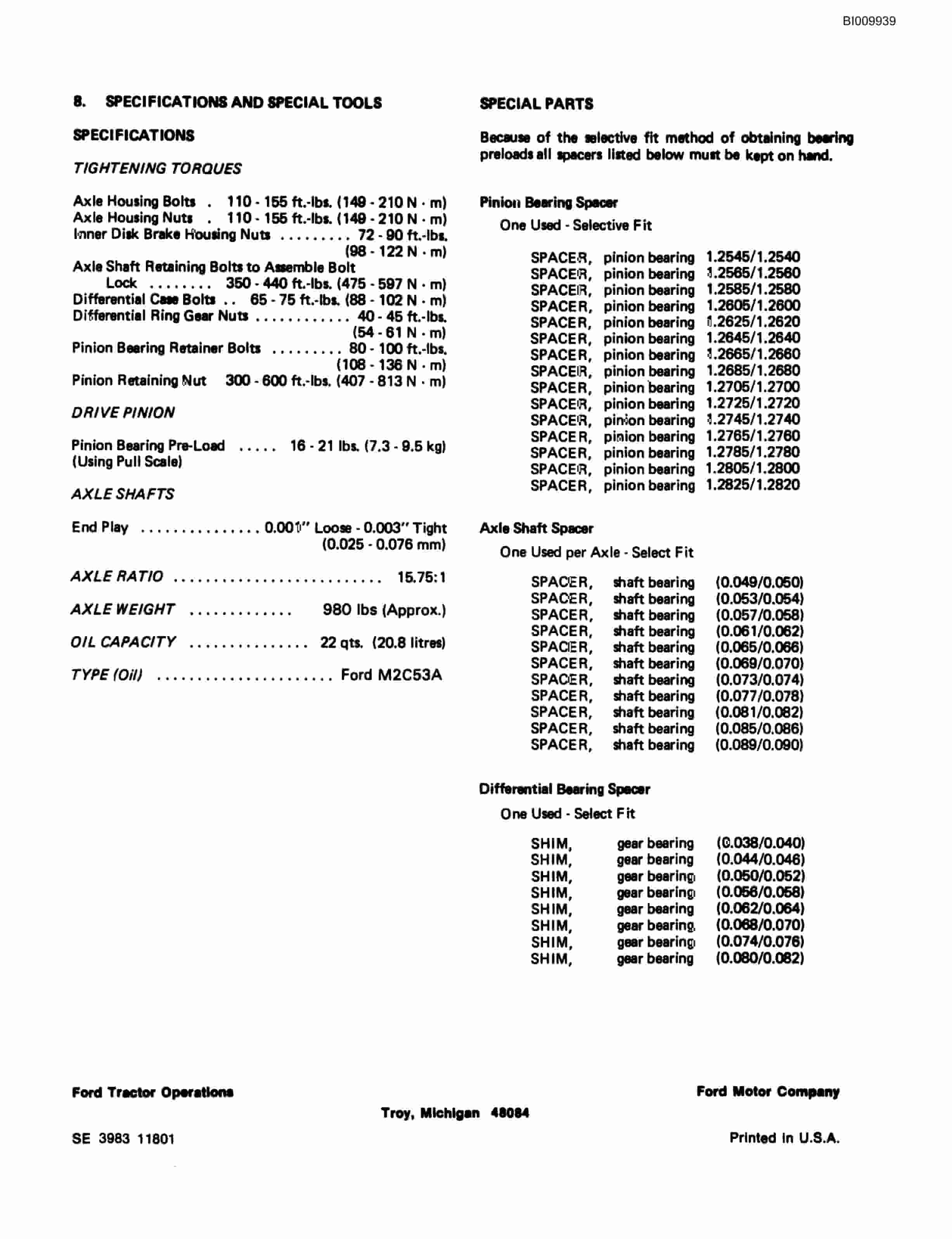 Bucyrus 640 DJC-GD Parts Catalog BI009939-5