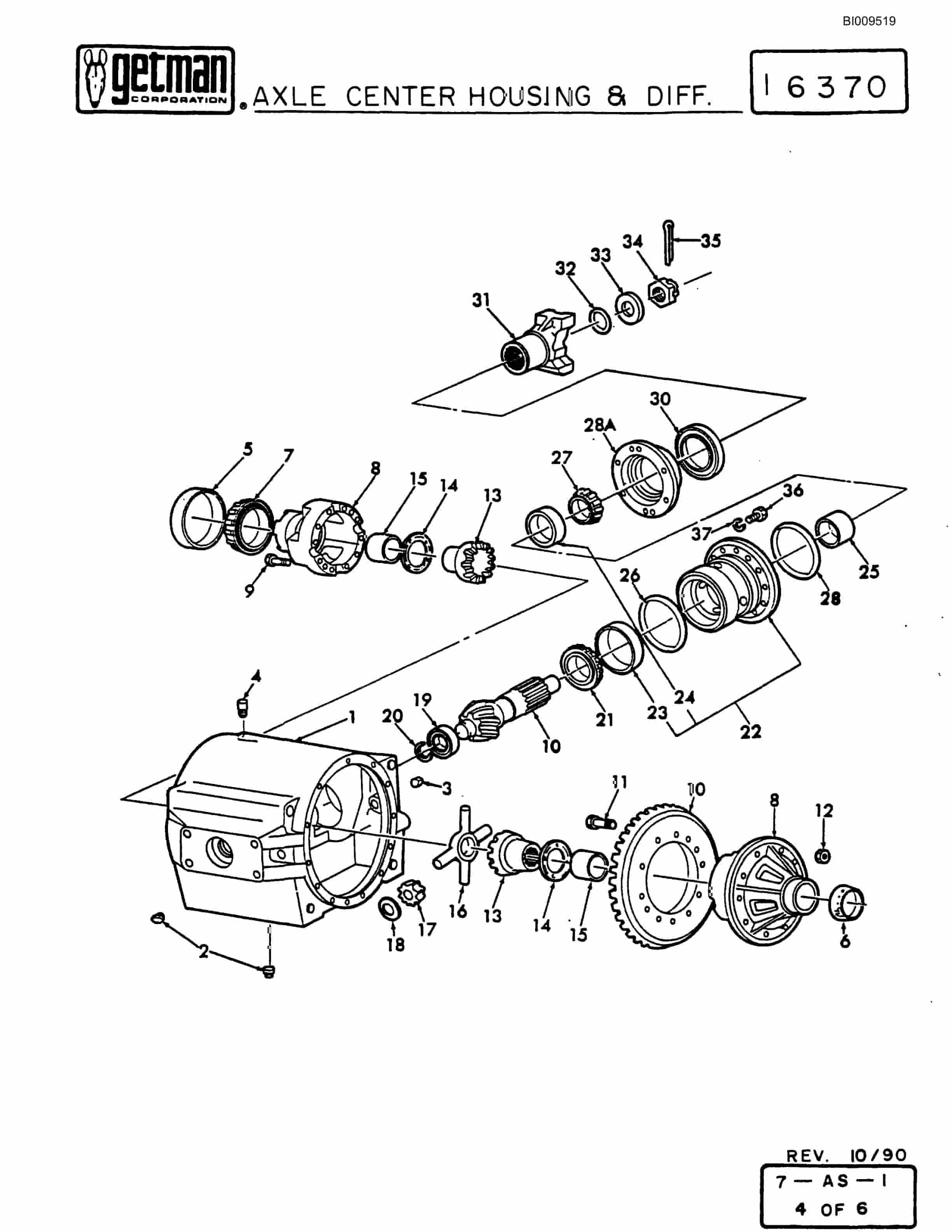 Bucyrus 640 DJC Parts Catalog BI009519-3