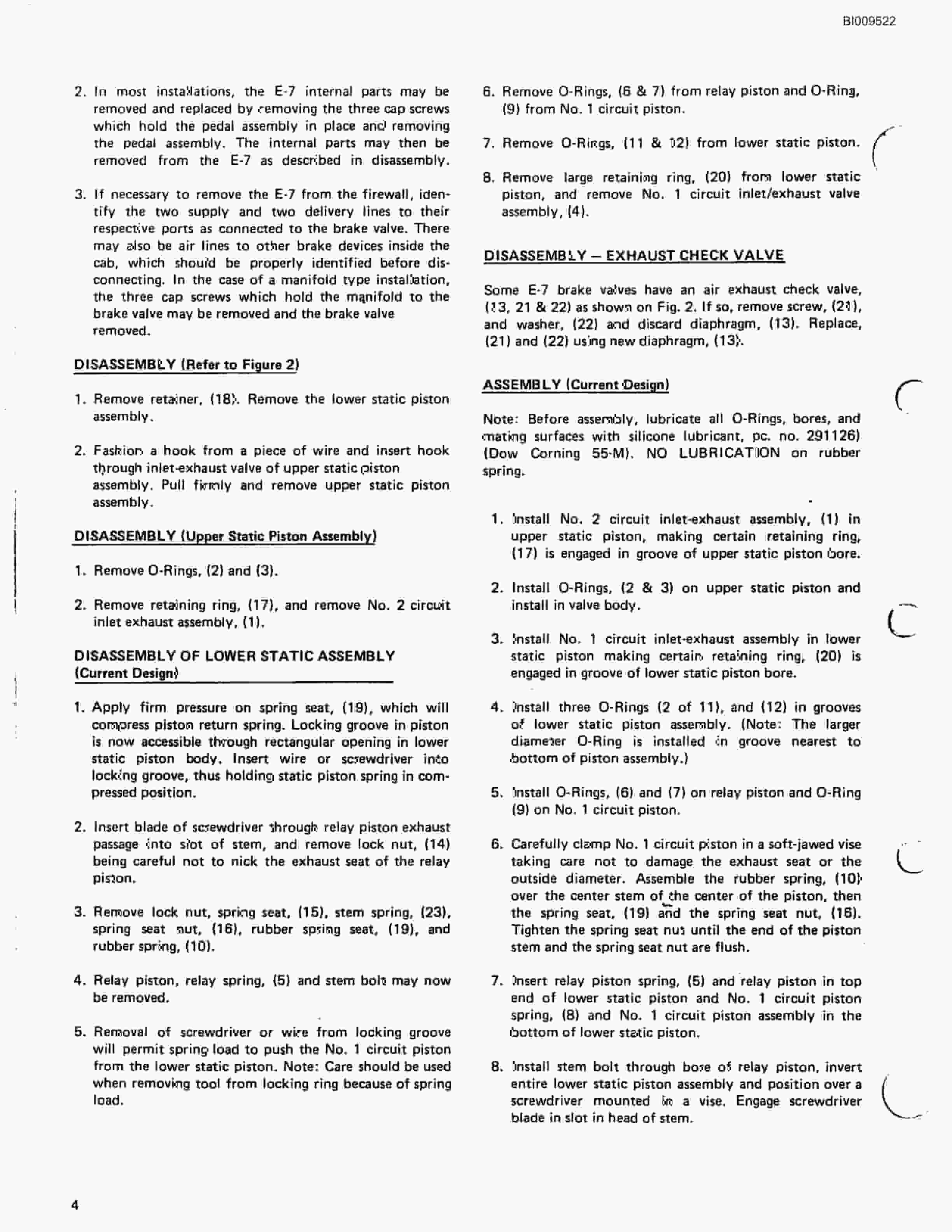Bucyrus 640 DJC Parts Catalog BI009522-3