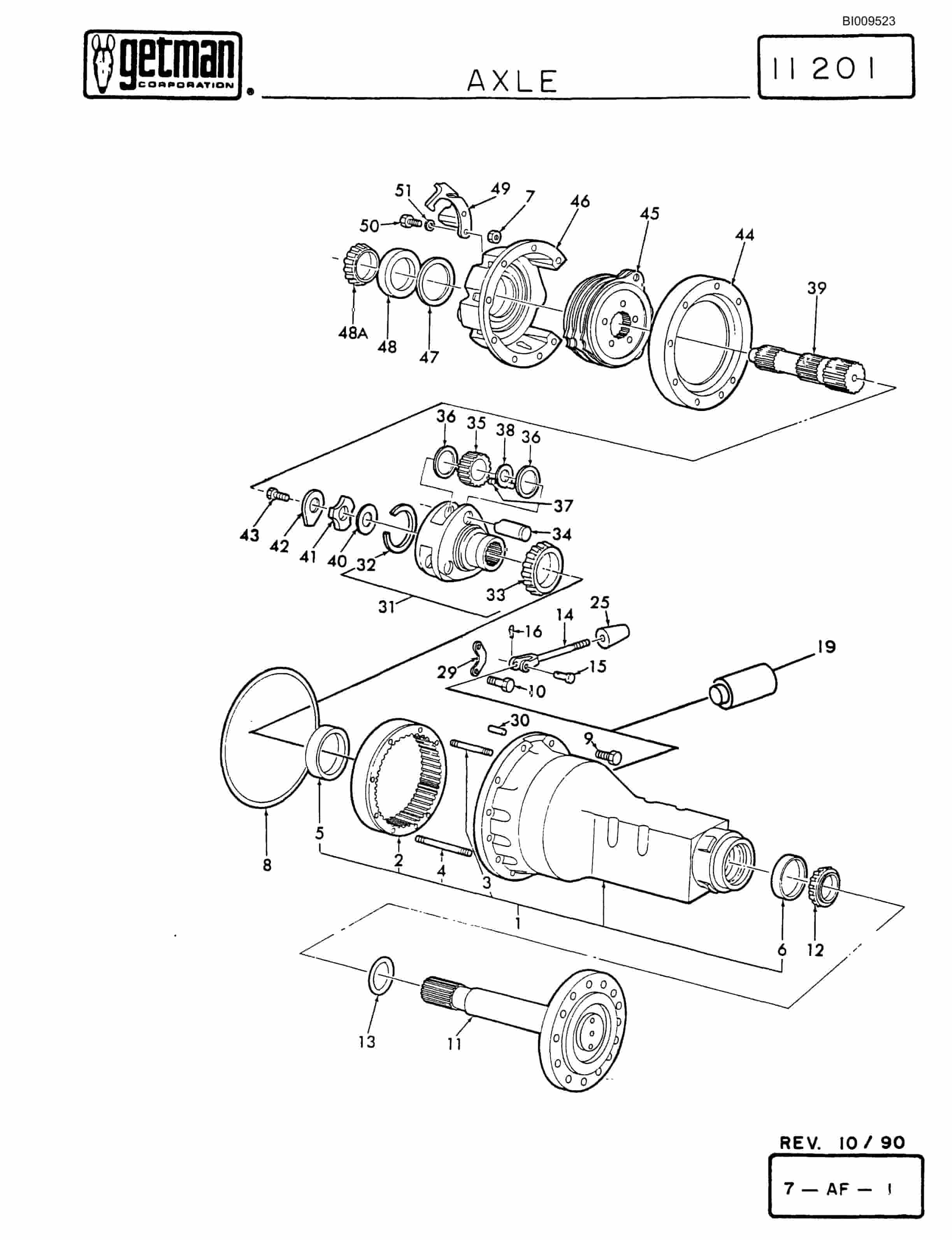 Bucyrus 640 DJC Parts Catalog BI009523-3