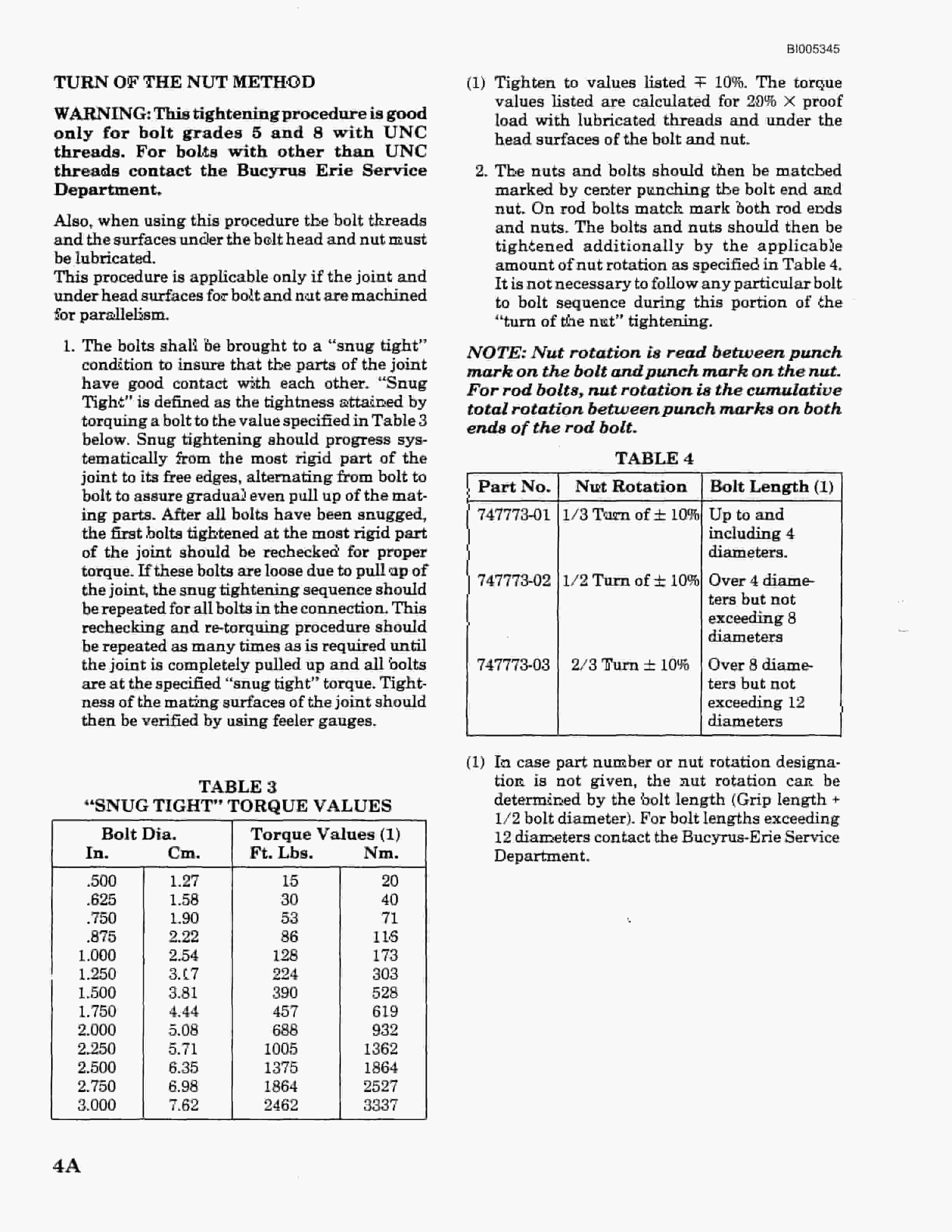 Bucyrus 680W Walking Dragline Technical Manual BI005345-4