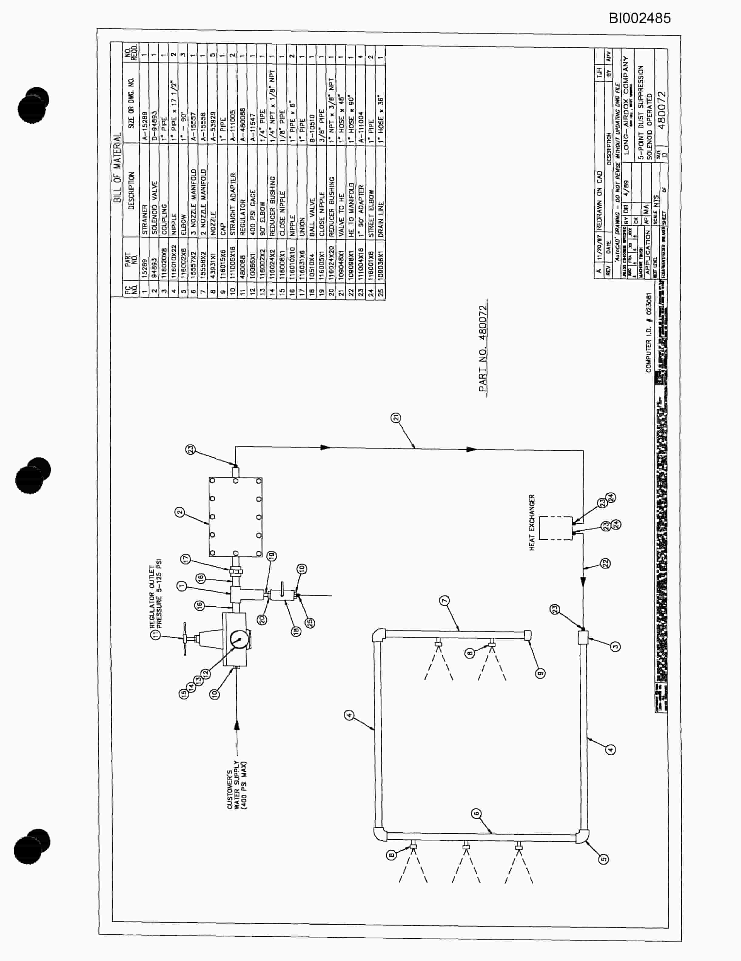 Bucyrus 6MFBM-48A-DD Parts And Service Manual BI002485-3