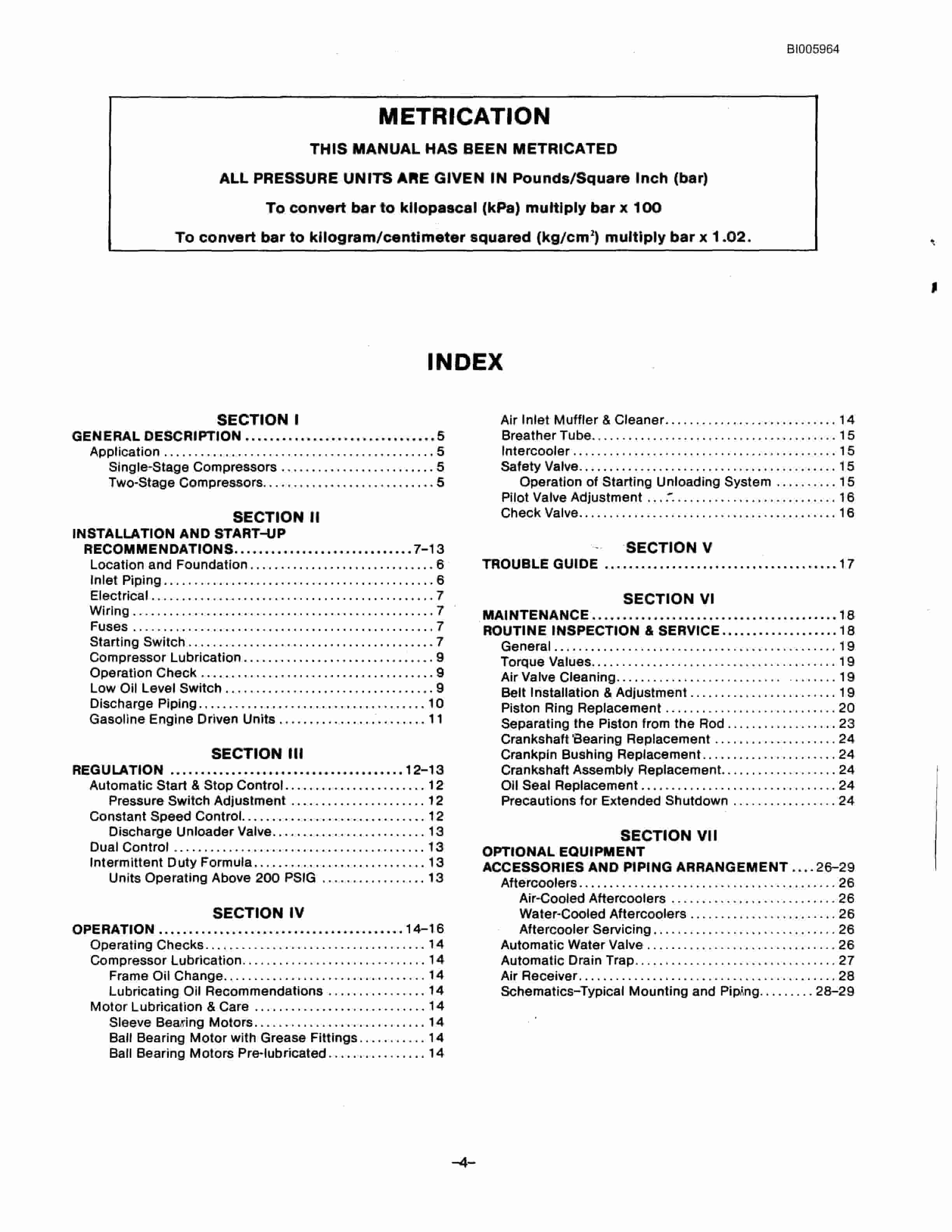 Bucyrus 7250 Walking Dragline Technical Manual BI005964-2