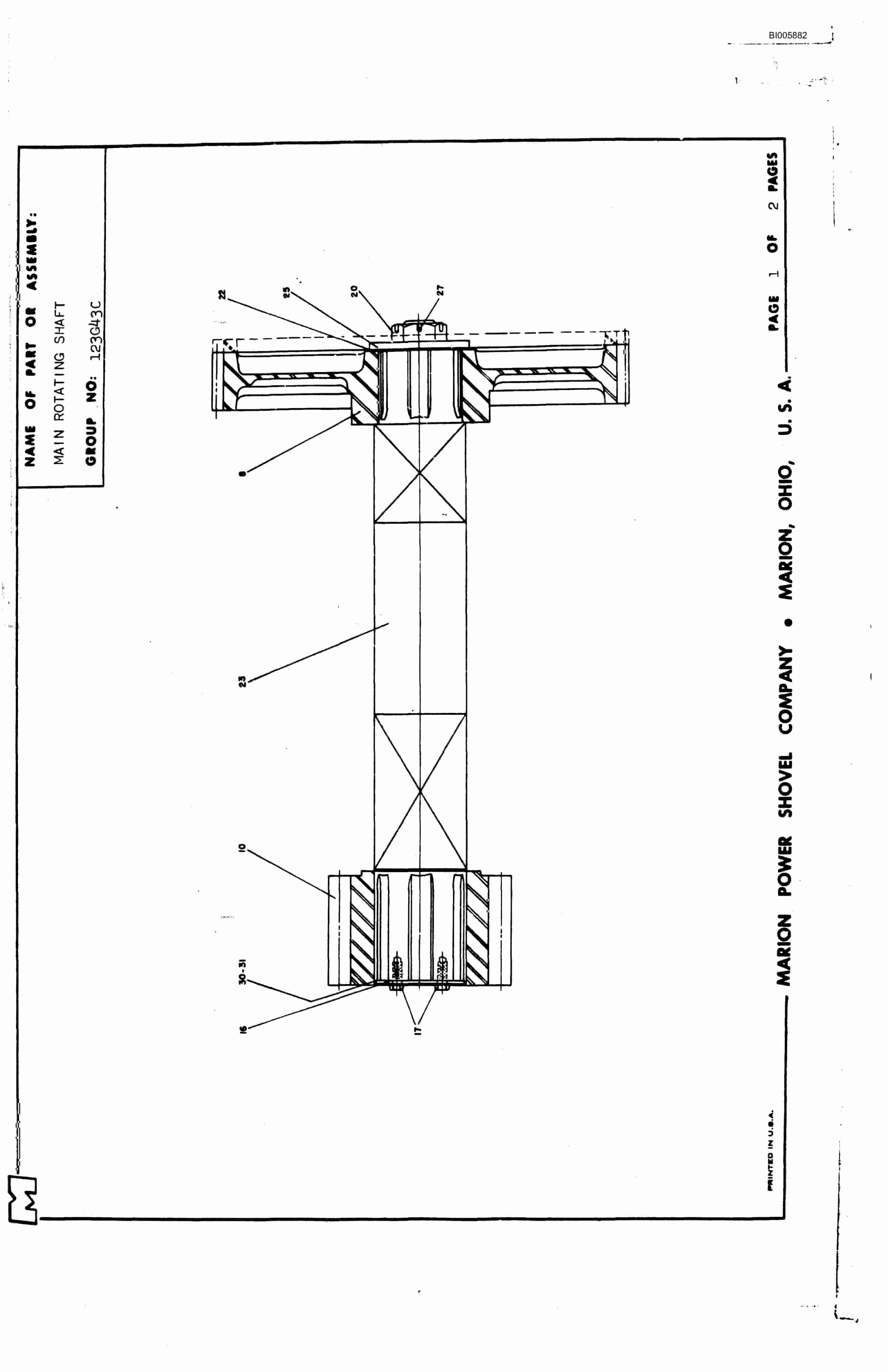 Bucyrus 7400 Parts Catalog BI005882-2