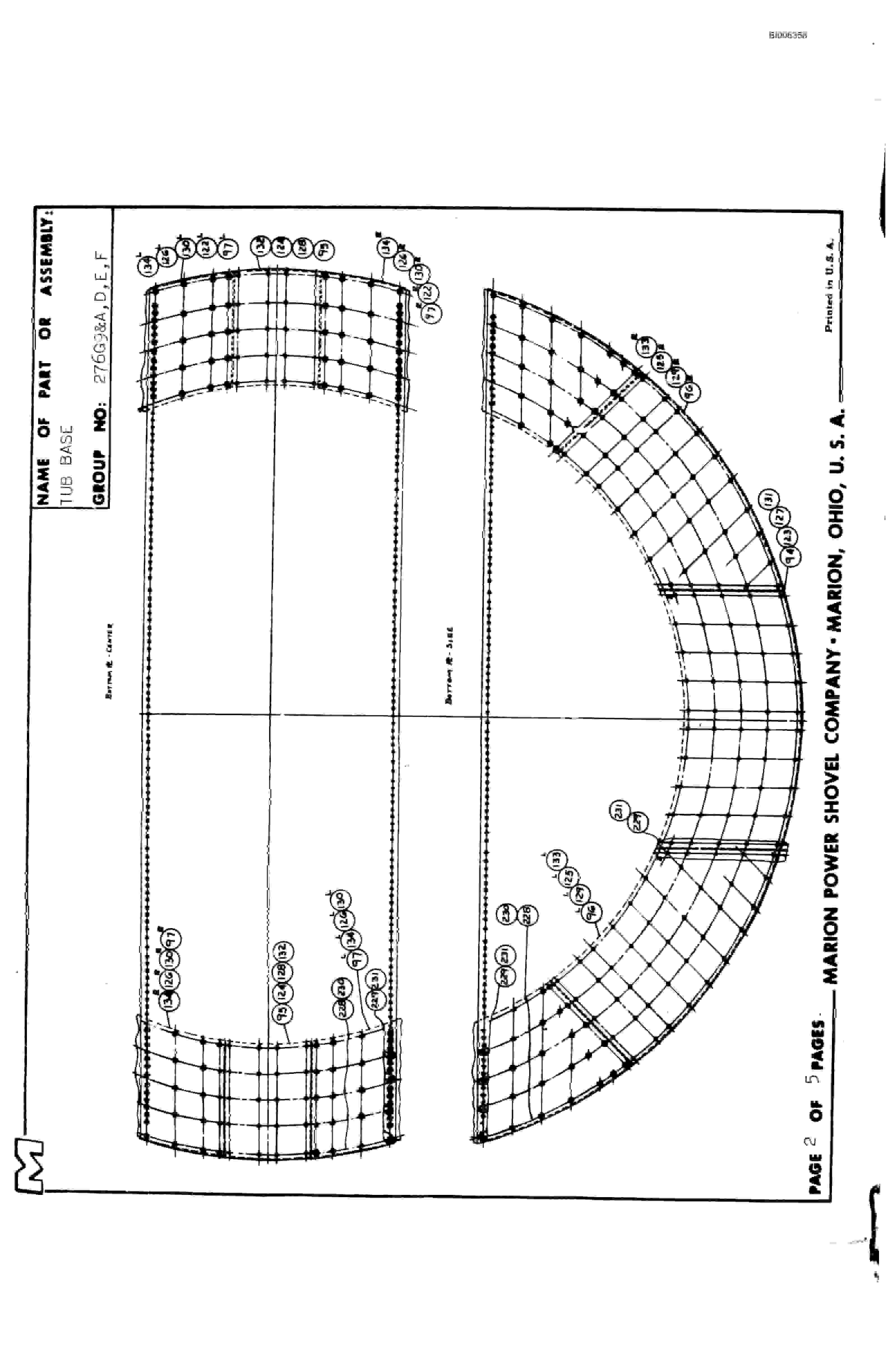 Bucyrus 7400 Parts Catalog BI006358-5