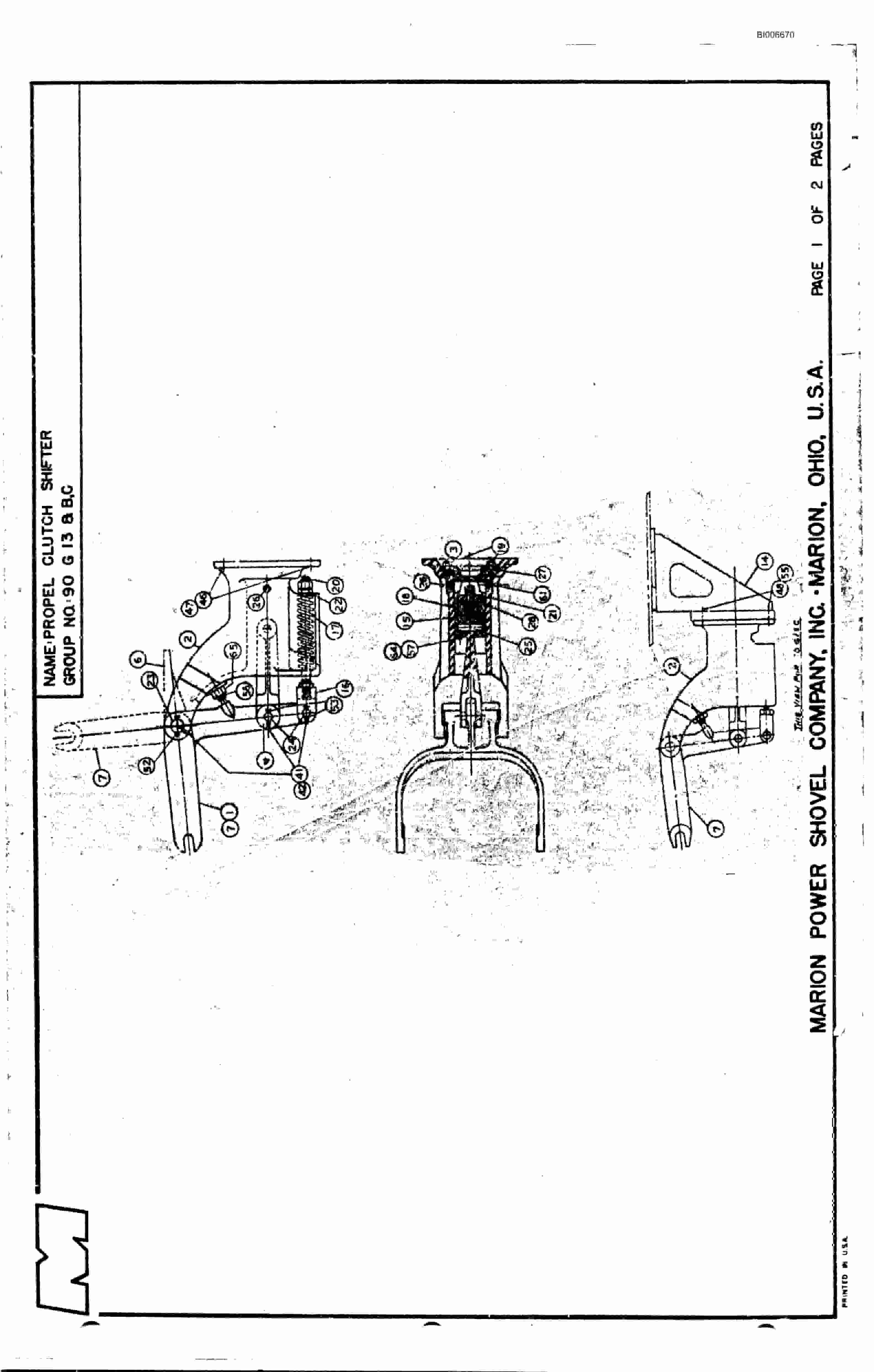 Bucyrus 7400 Parts Catalog BI006670-2