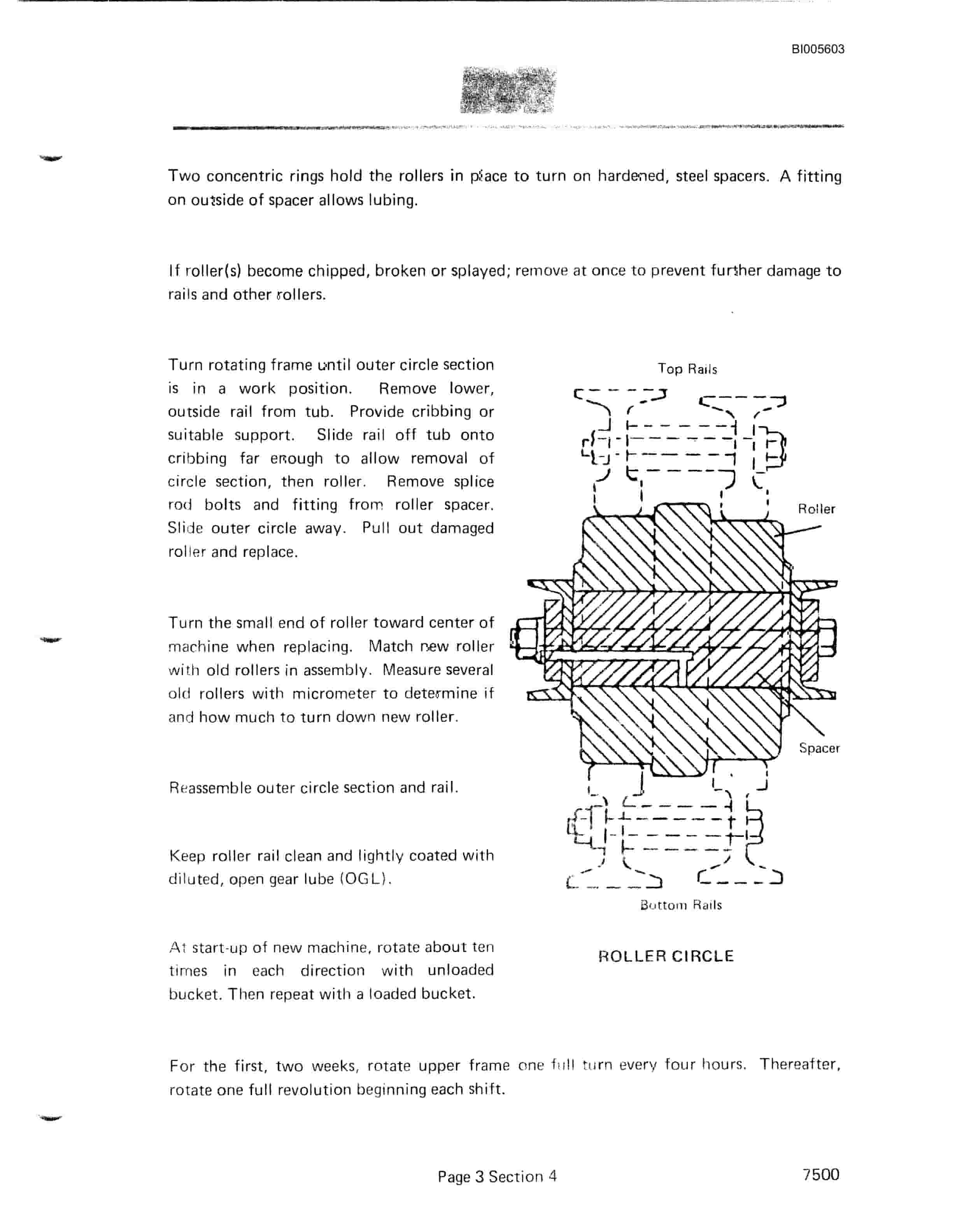 Bucyrus 7500 Dragline Technical Manual BI005603-4