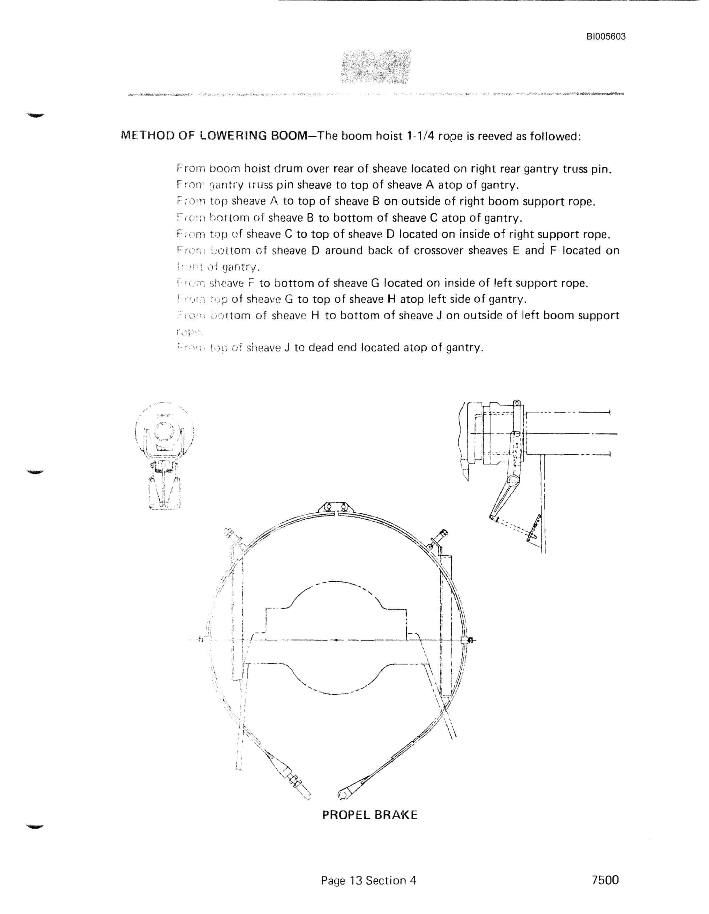 Bucyrus 7500 Dragline Technical Manual BI005603-5