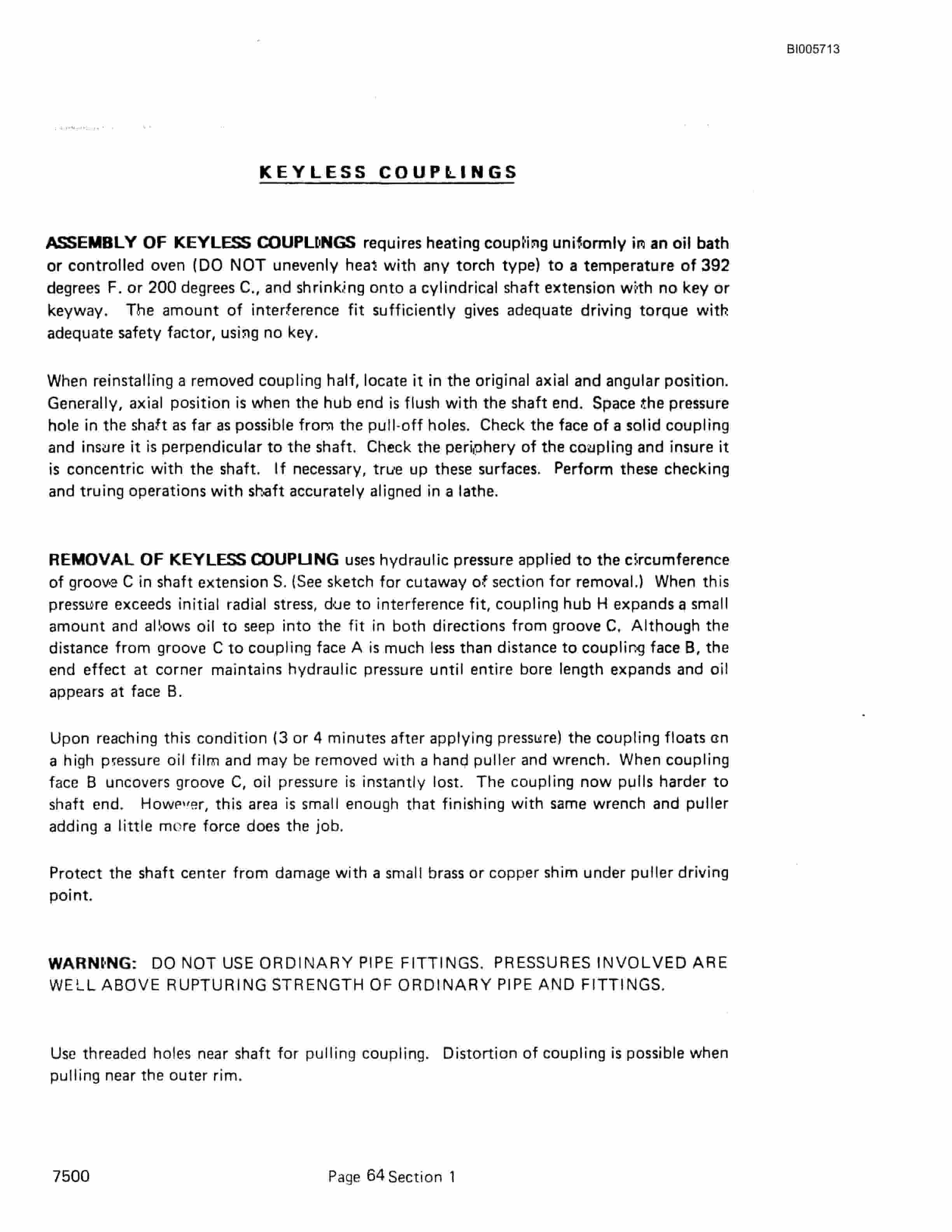 Bucyrus 7500 Dragline Technical Manual BI005713-2