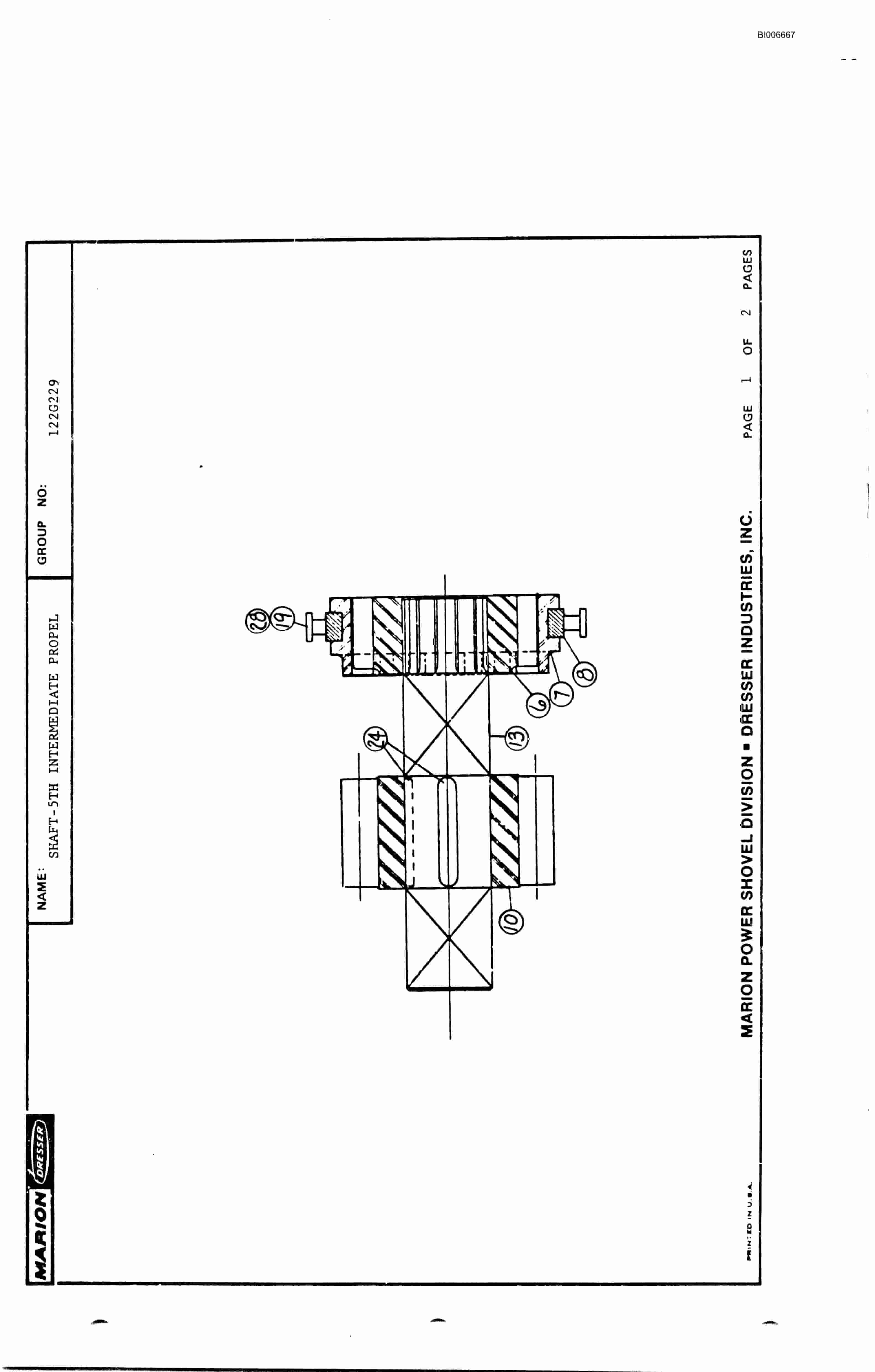 Bucyrus 7500 Parts Catalog BI006667-2