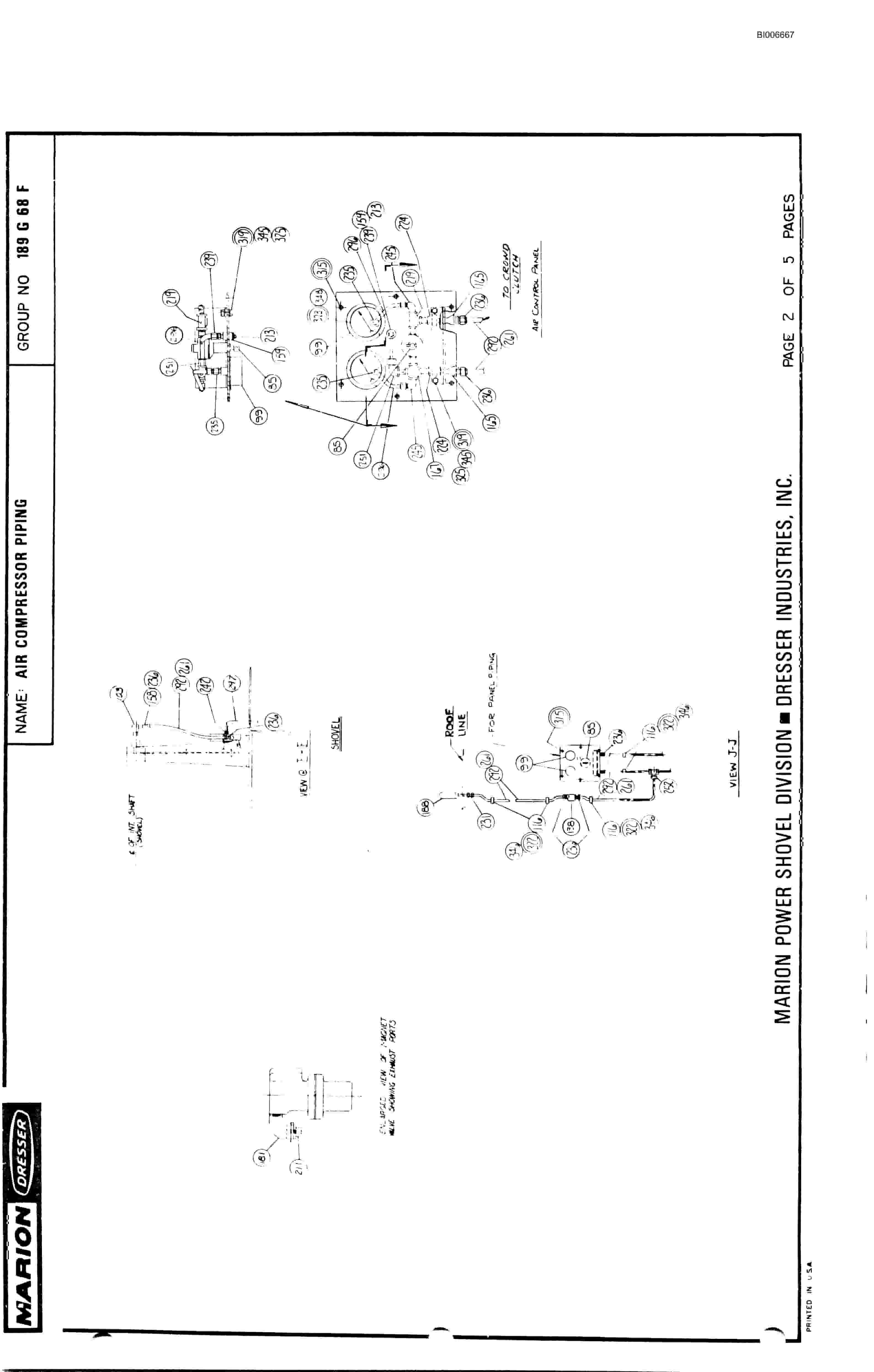 Bucyrus 7500 Parts Catalog BI006667-5