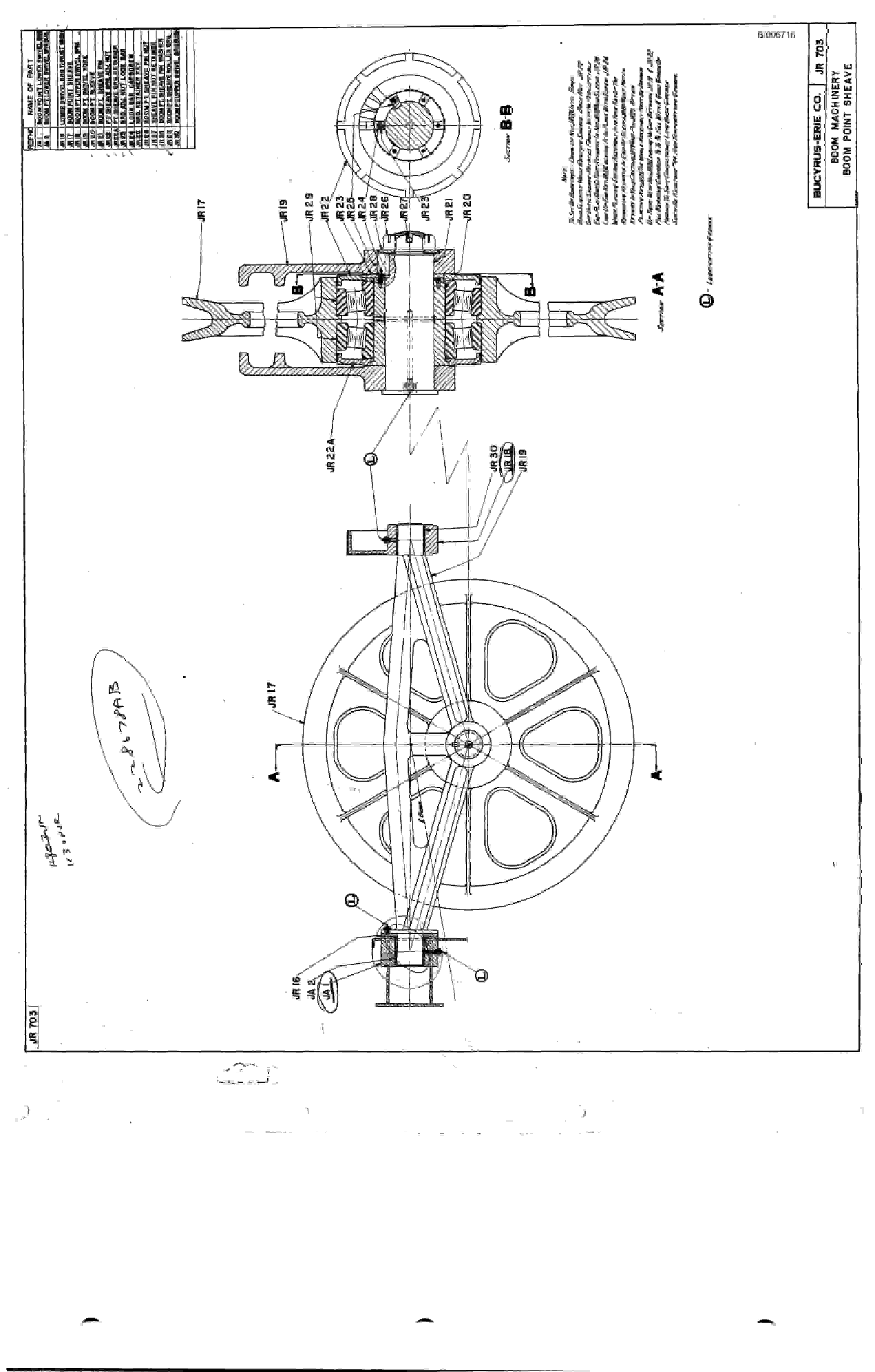 Bucyrus 770-B Parts Catalog BI006716-2