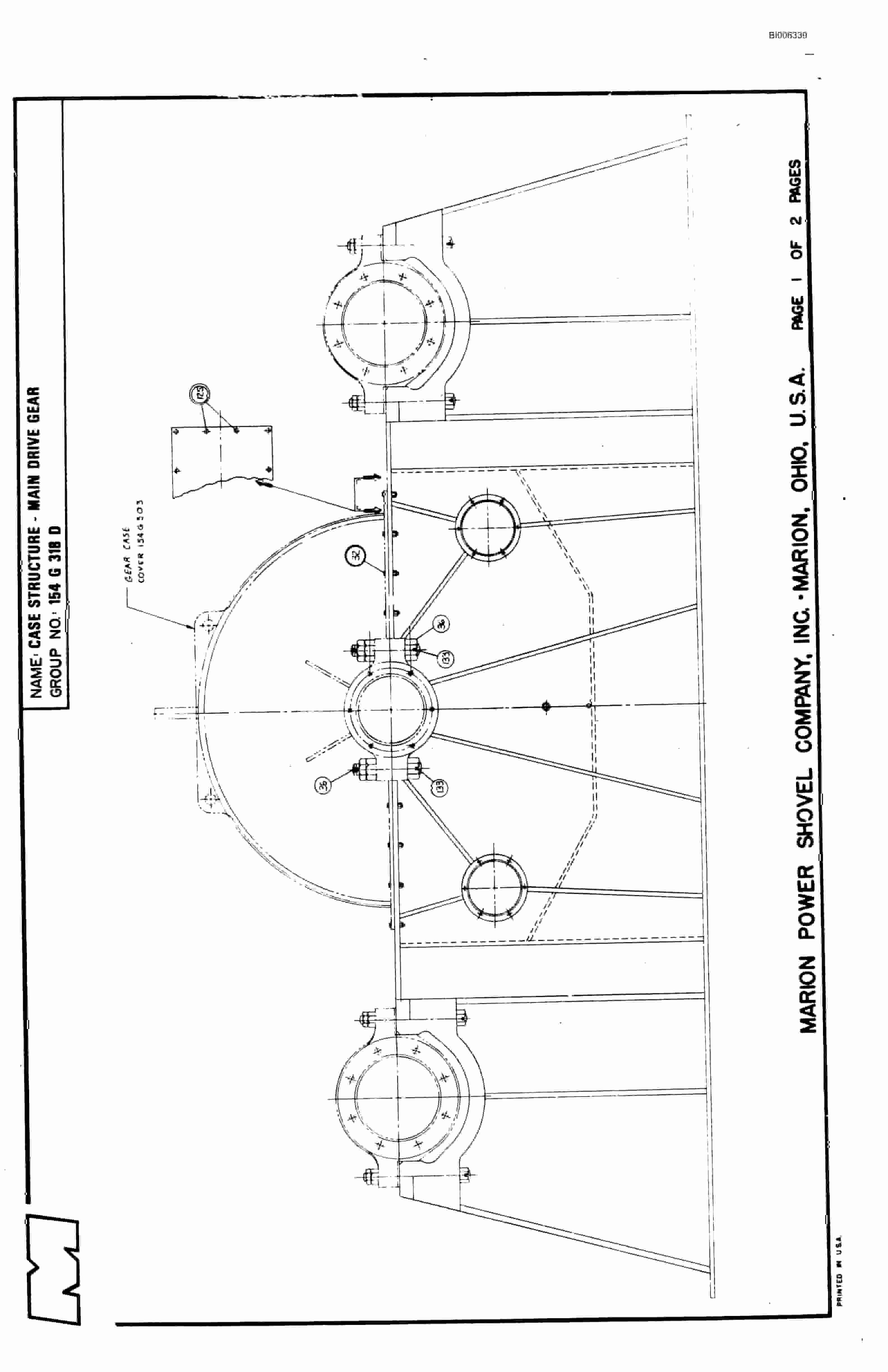Bucyrus 7820 Parts Catalog BI006339-5
