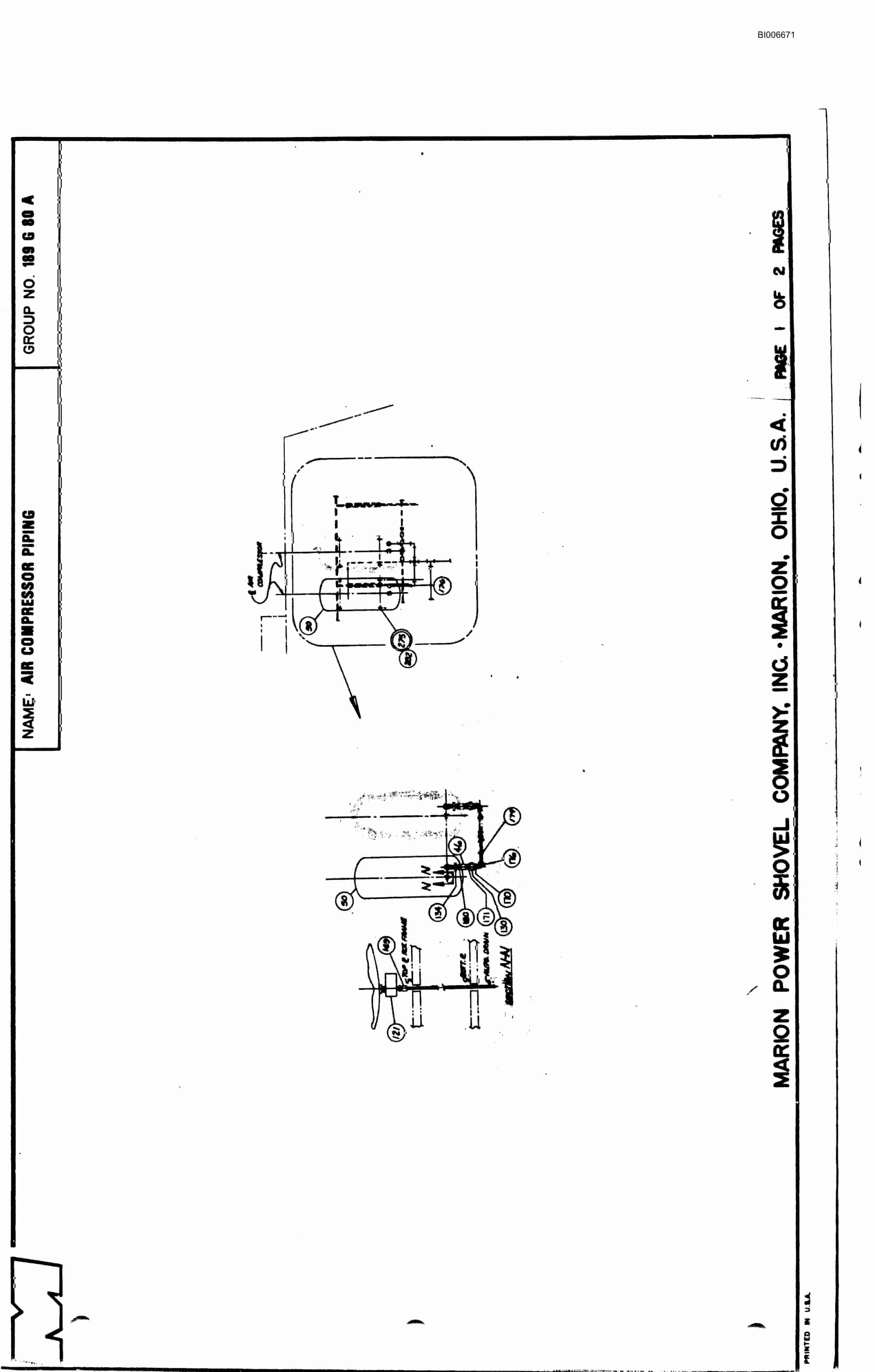 Bucyrus 7820 Parts Catalog BI006671-4