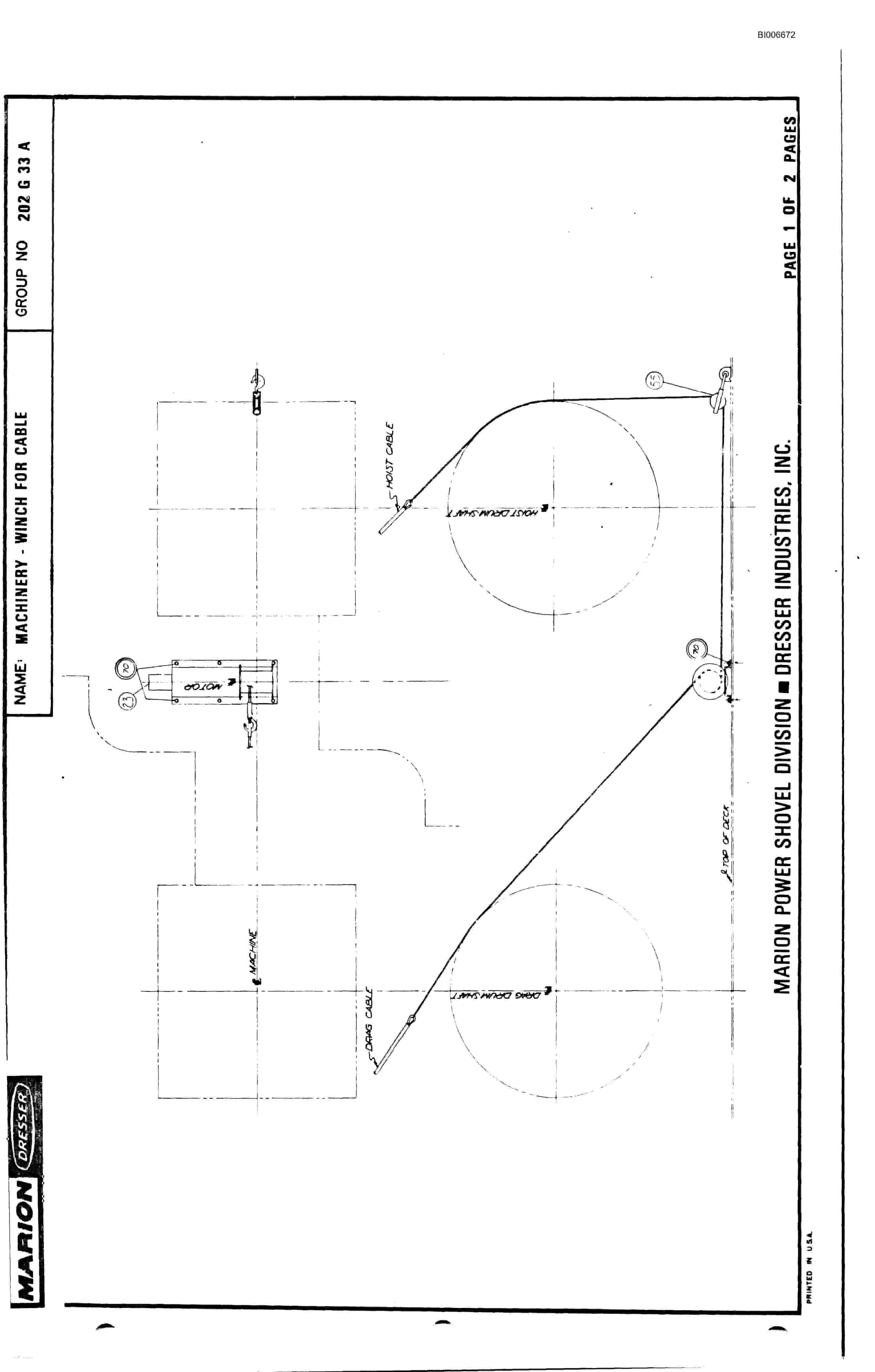 Bucyrus 7820 Parts Catalog BI006672-4
