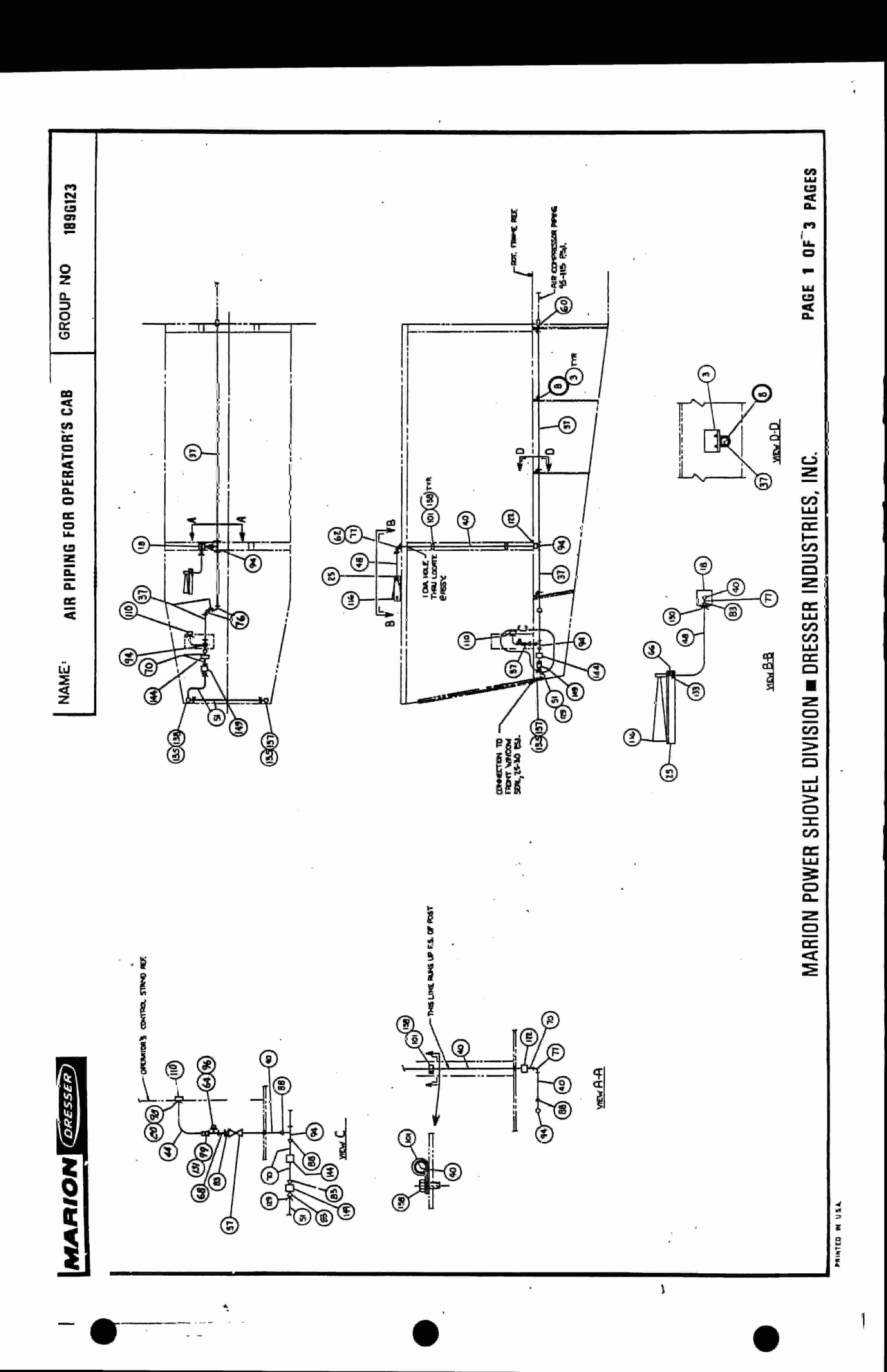 Bucyrus 7820 Parts Catalog BI006725-4