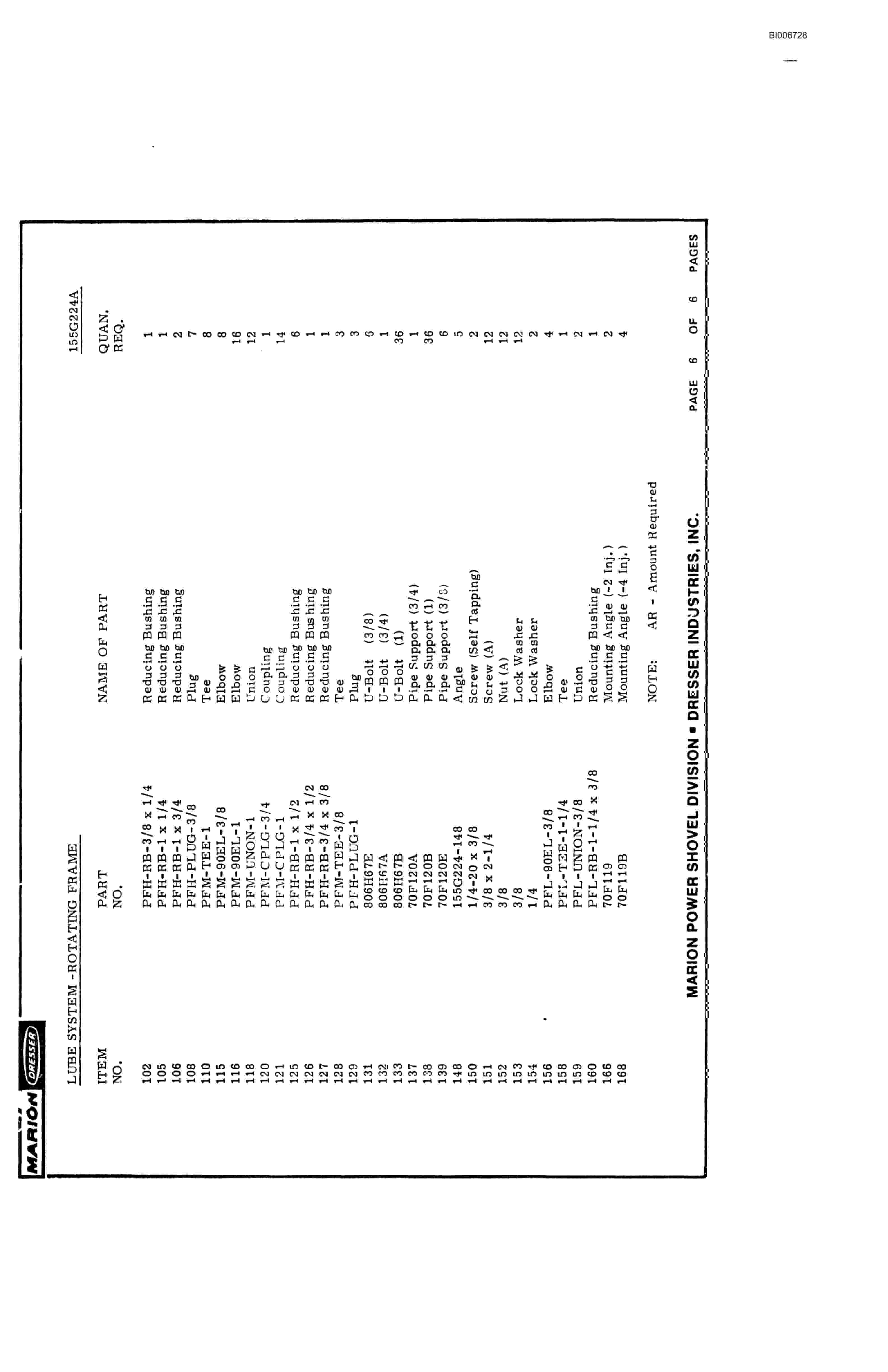 Bucyrus 7820 Technical Manual BI006728-2