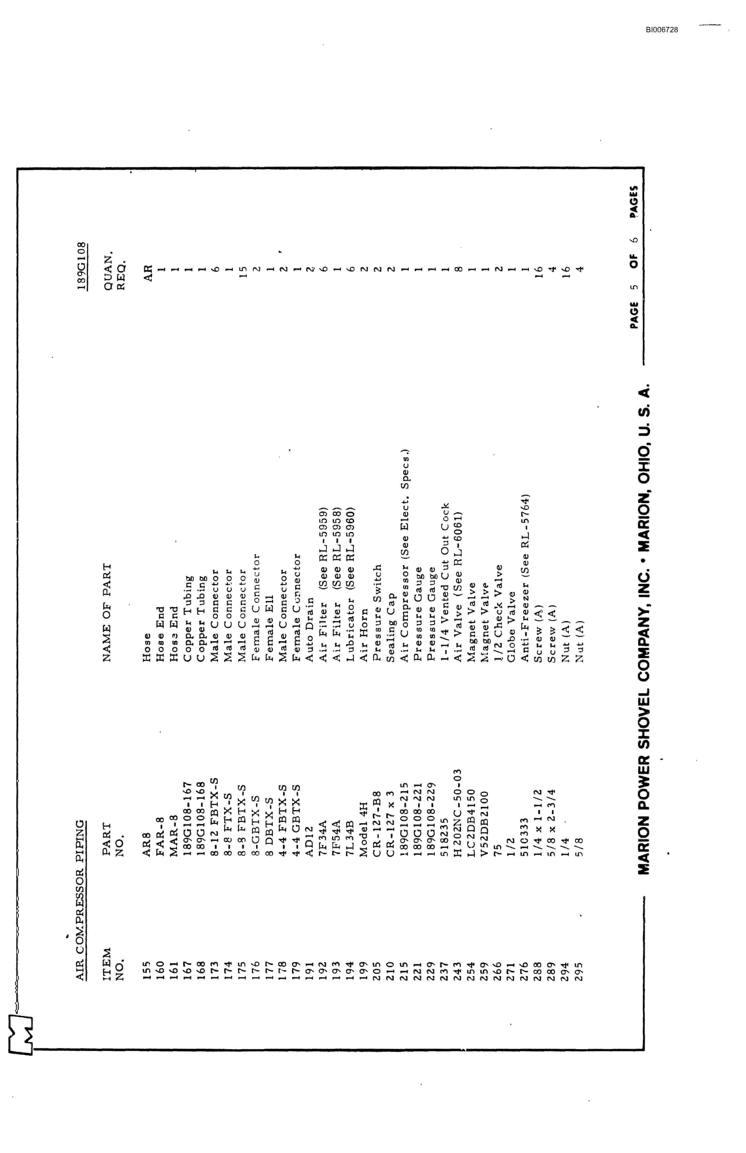 Bucyrus 7820 Technical Manual BI006728-3