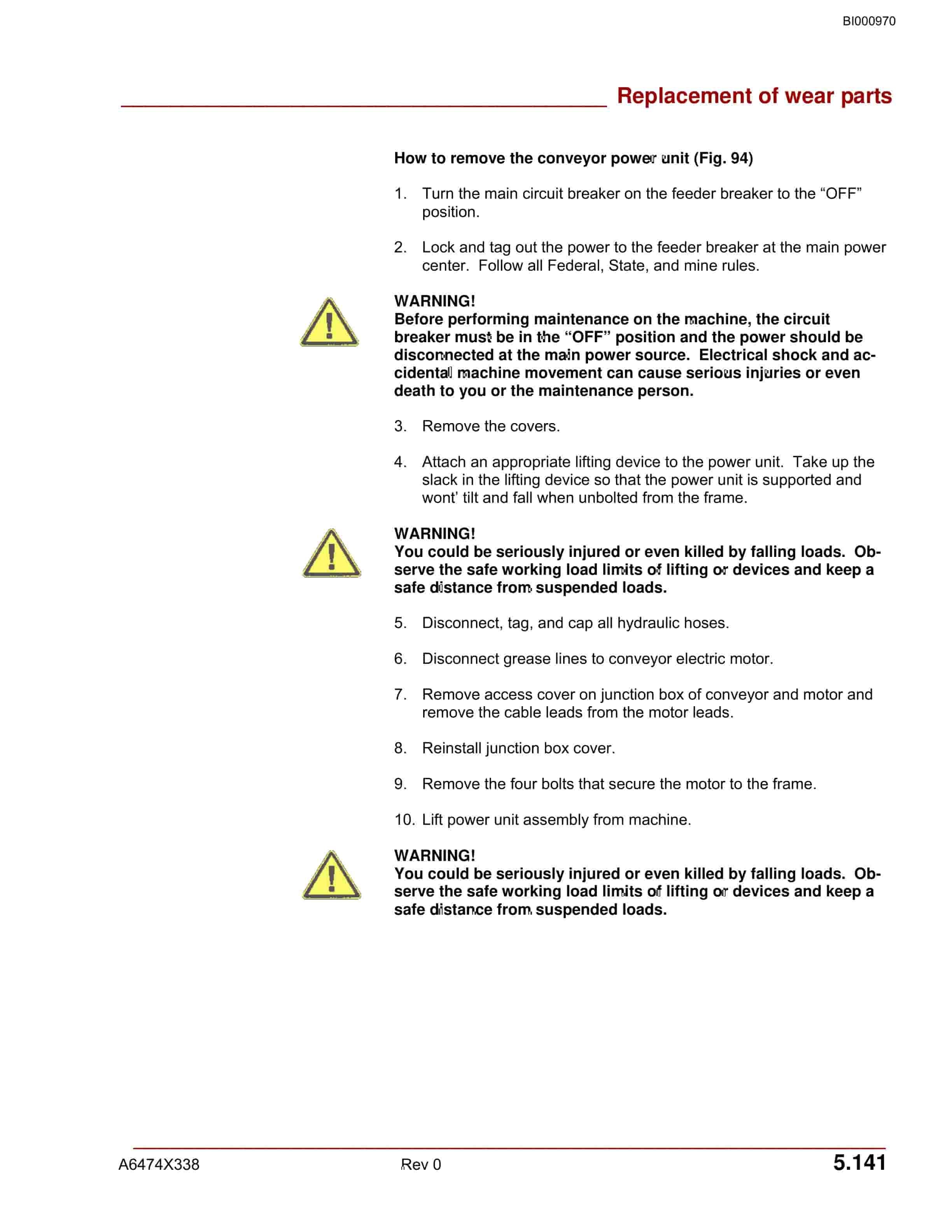 Bucyrus 7MFBHM-48DD Feeder Breaker Operation And Maintenance Manual BI000970-4