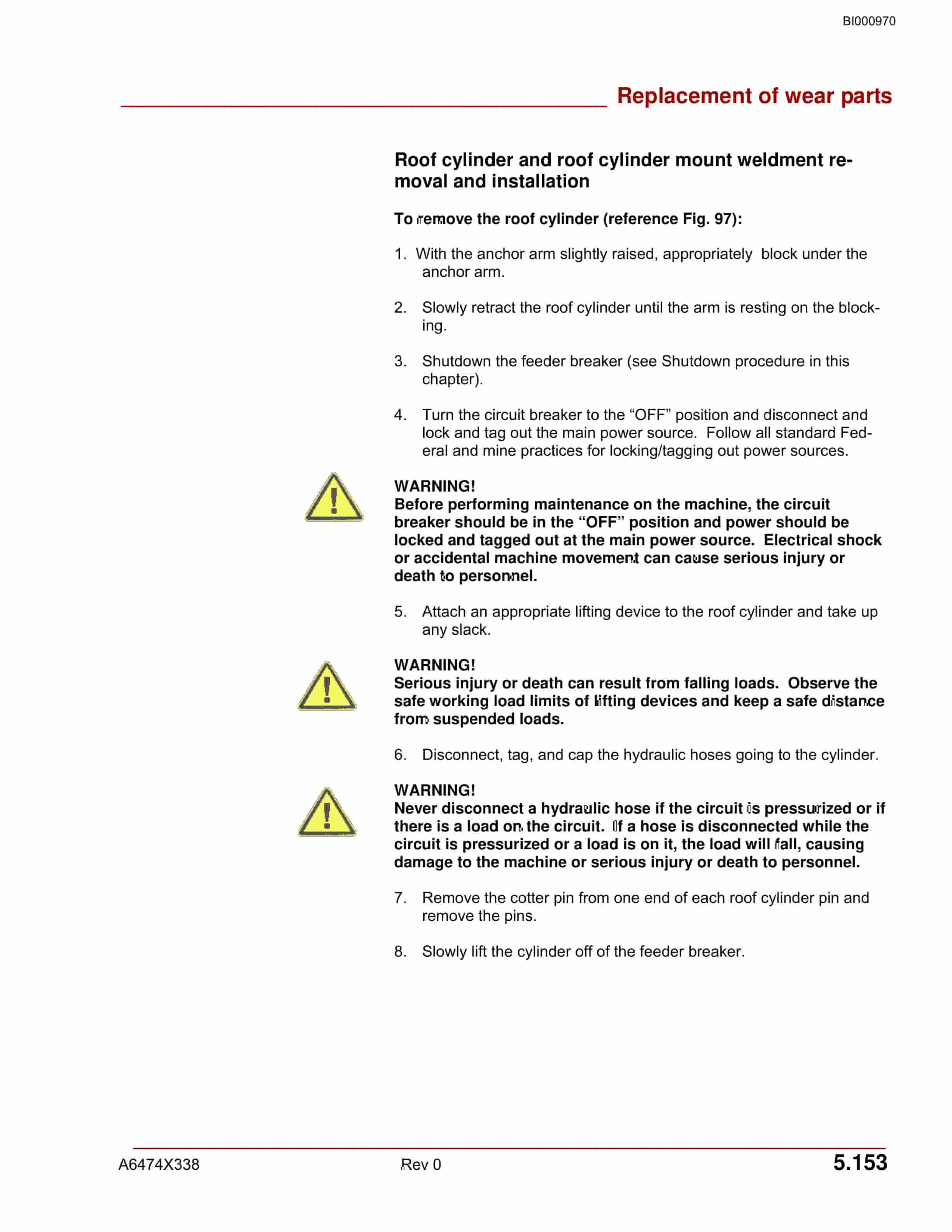 Bucyrus 7MFBHM-48DD Feeder Breaker Operation And Maintenance Manual BI000970-5
