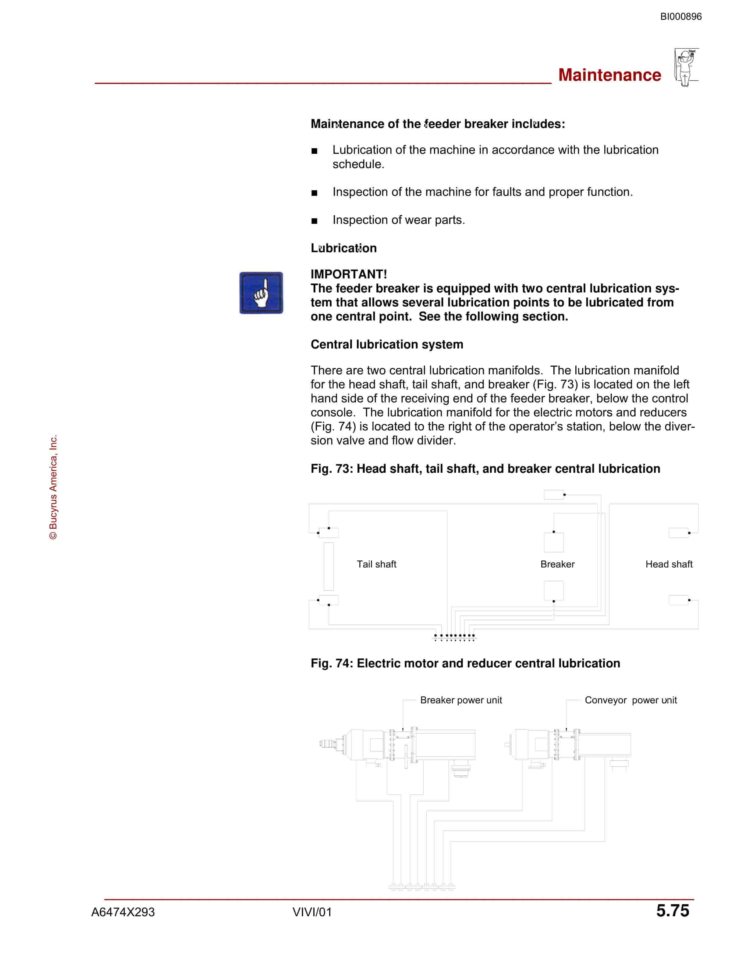 Bucyrus 7MFBM-48DD Feeder Breaker Operation Manual BI000896-2
