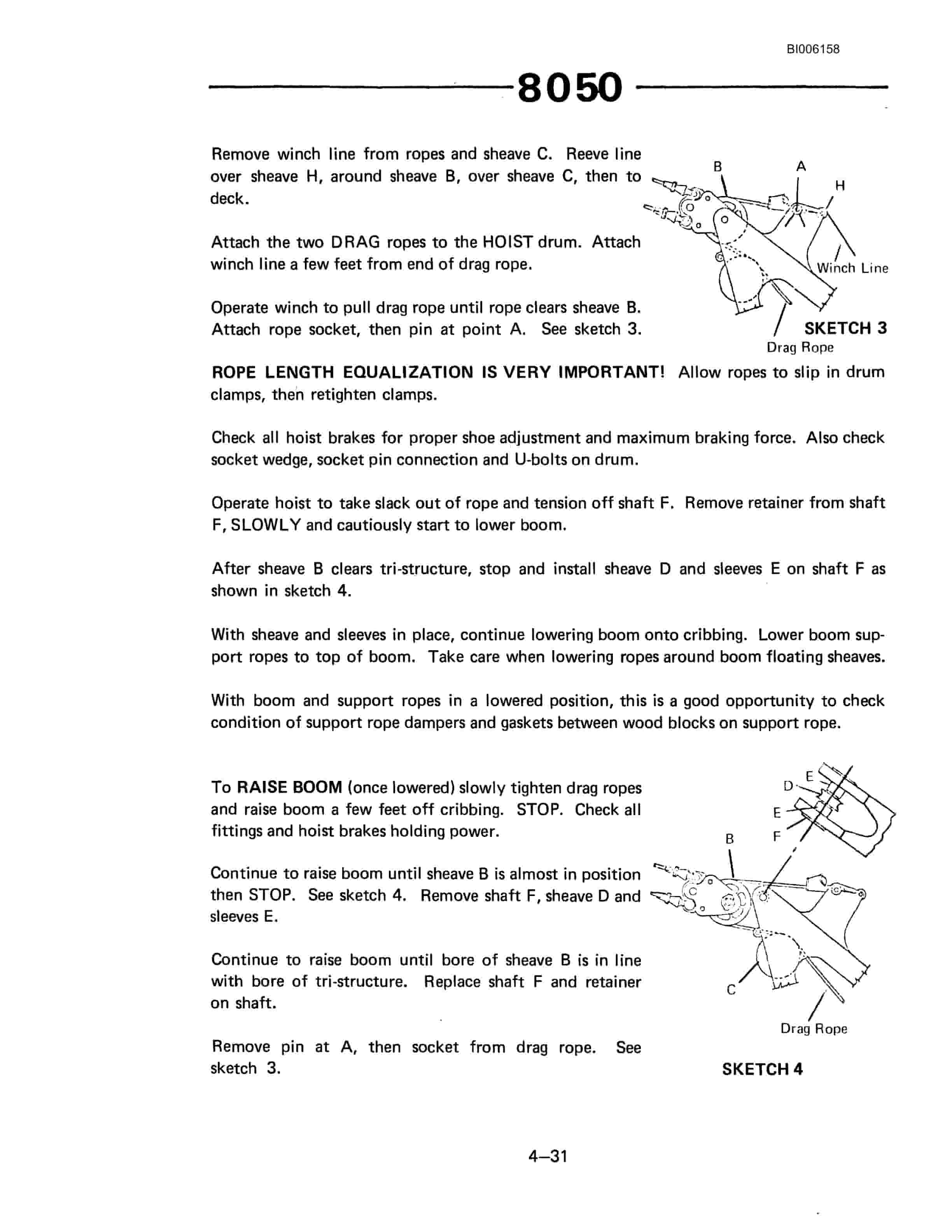 Bucyrus 8050 Dragline Technical Manual BI006158-4