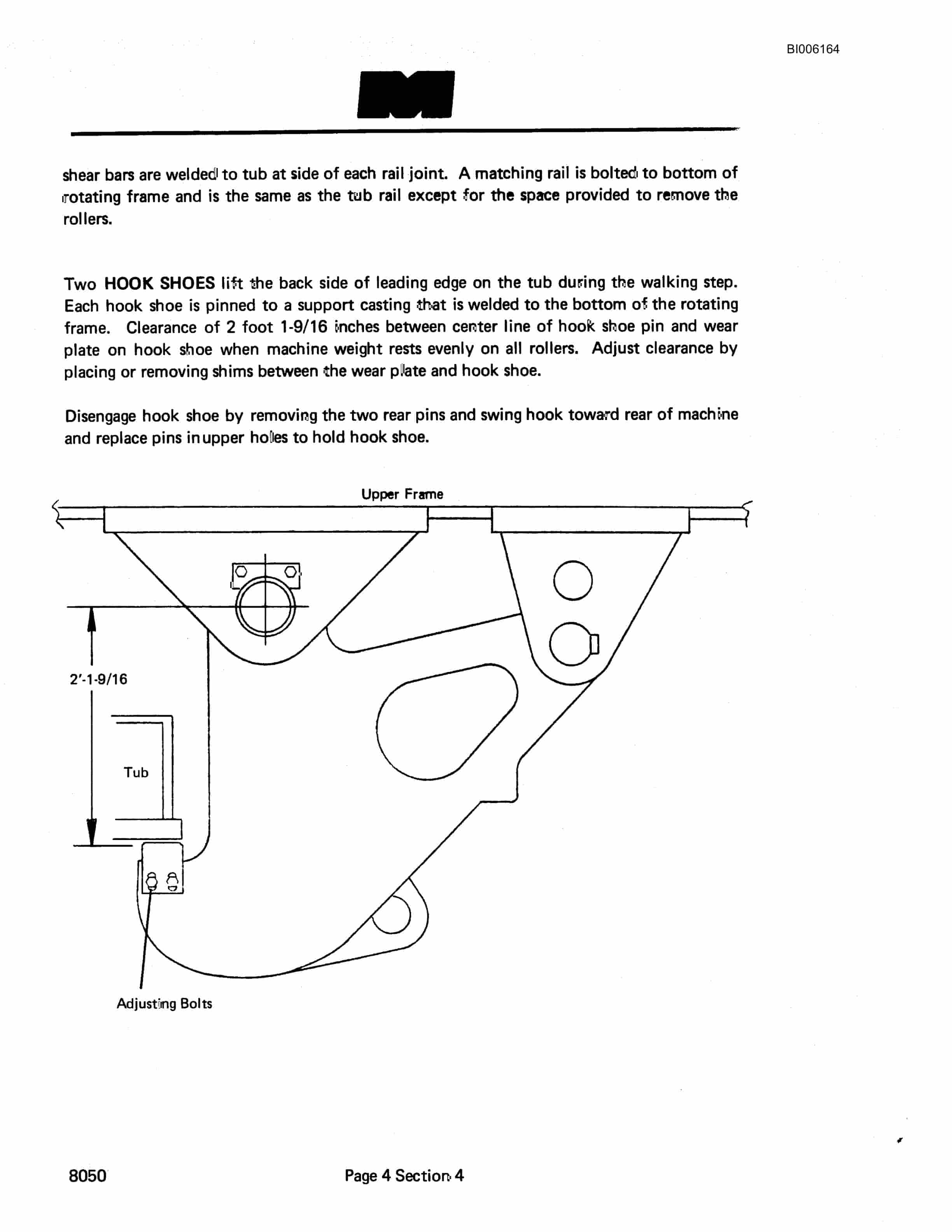 Bucyrus 8050 Dragline Technical Manual BI006164-3