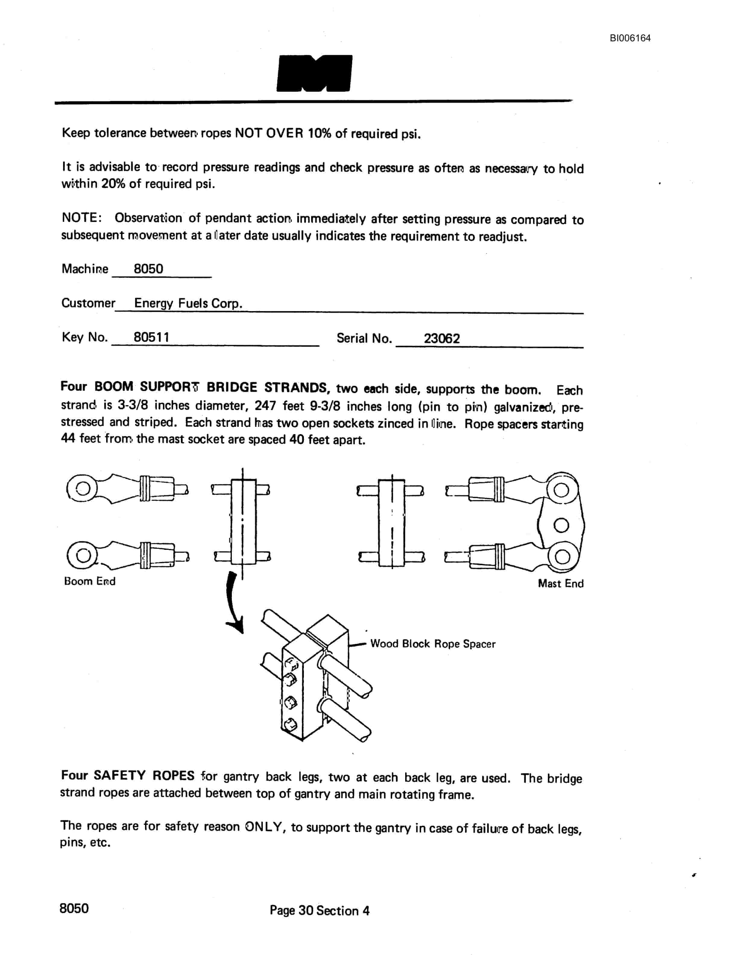 Bucyrus 8050 Dragline Technical Manual BI006164-5
