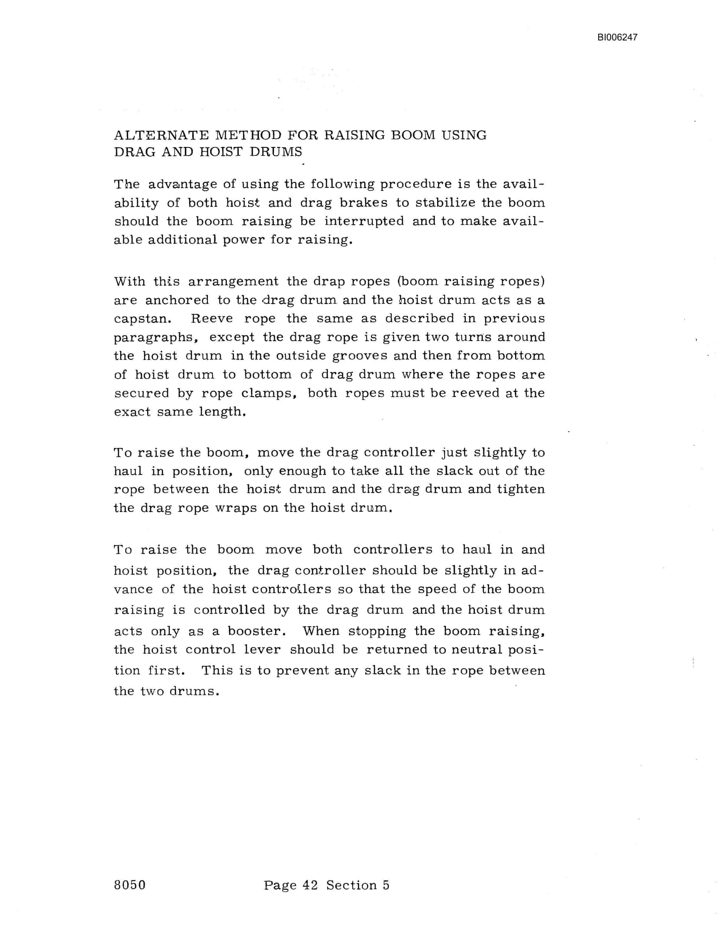 Bucyrus 8050 Dragline Technical Manual BI006247-4