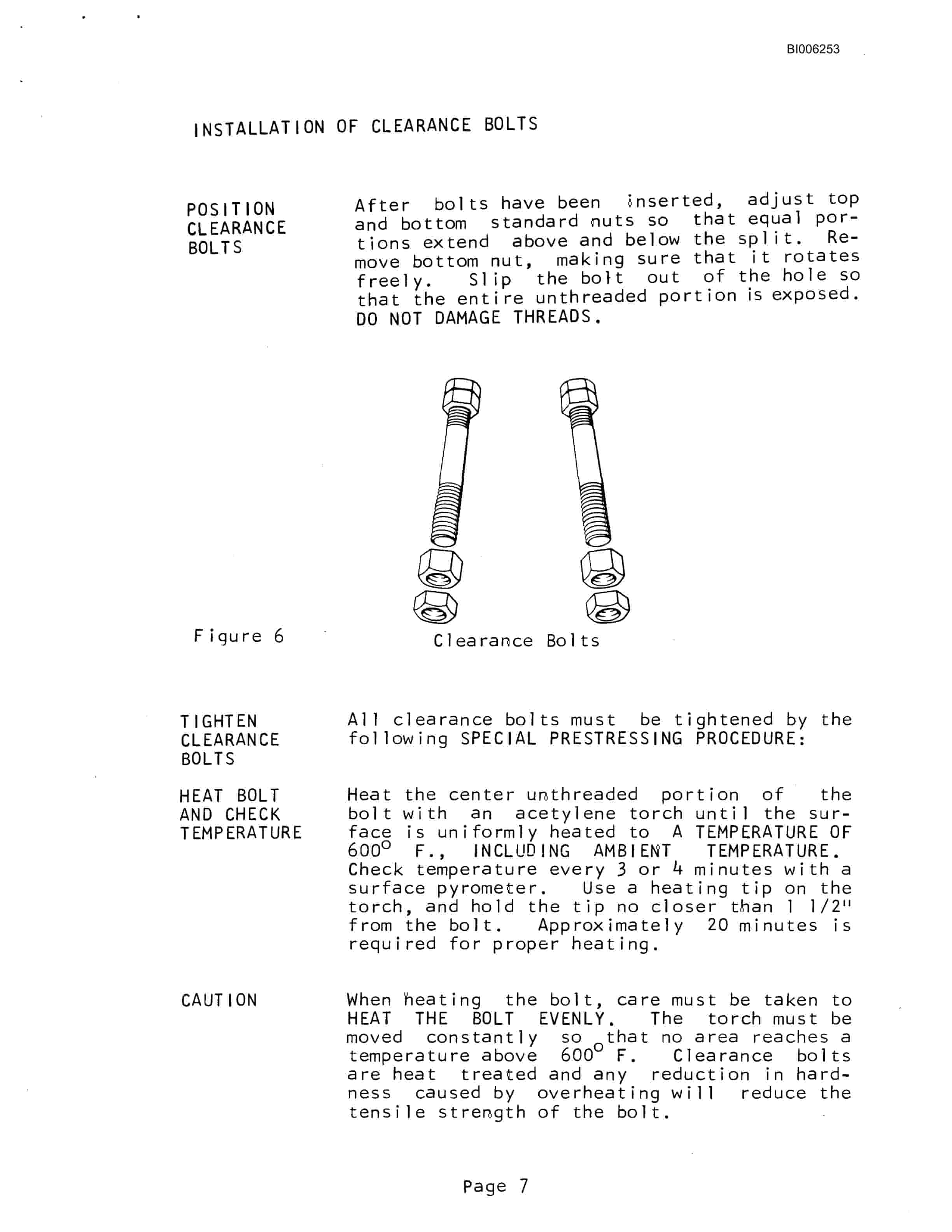 Bucyrus 8050 Dragline Technical Manual BI006253-4
